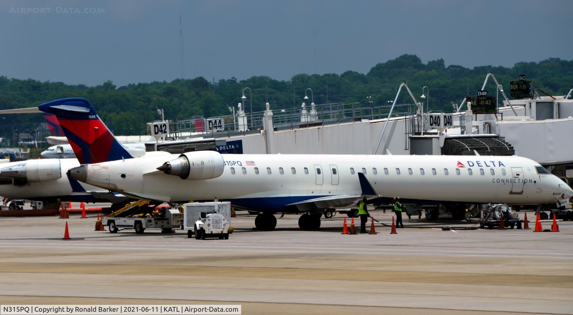 N315PQ, 2014 Bombardier CRJ-900LR (CL-600-2D24) C/N 15315, Gate D40 Atlanta