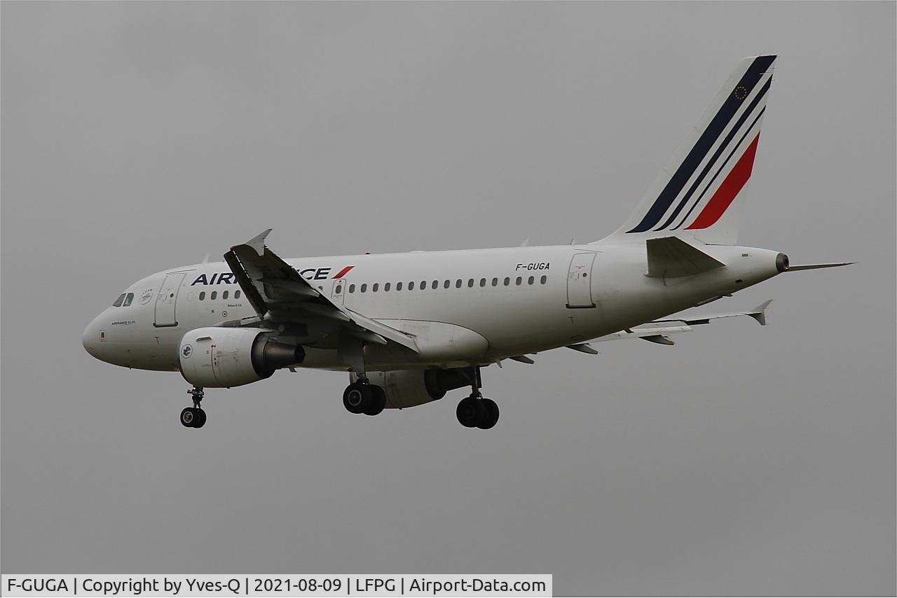 F-GUGA, 2002 Airbus A318-111 C/N 2035, Airbus A318-111, On final rwy 26L, Roissy Charles De Gaulle airport (LFPG-CDG)