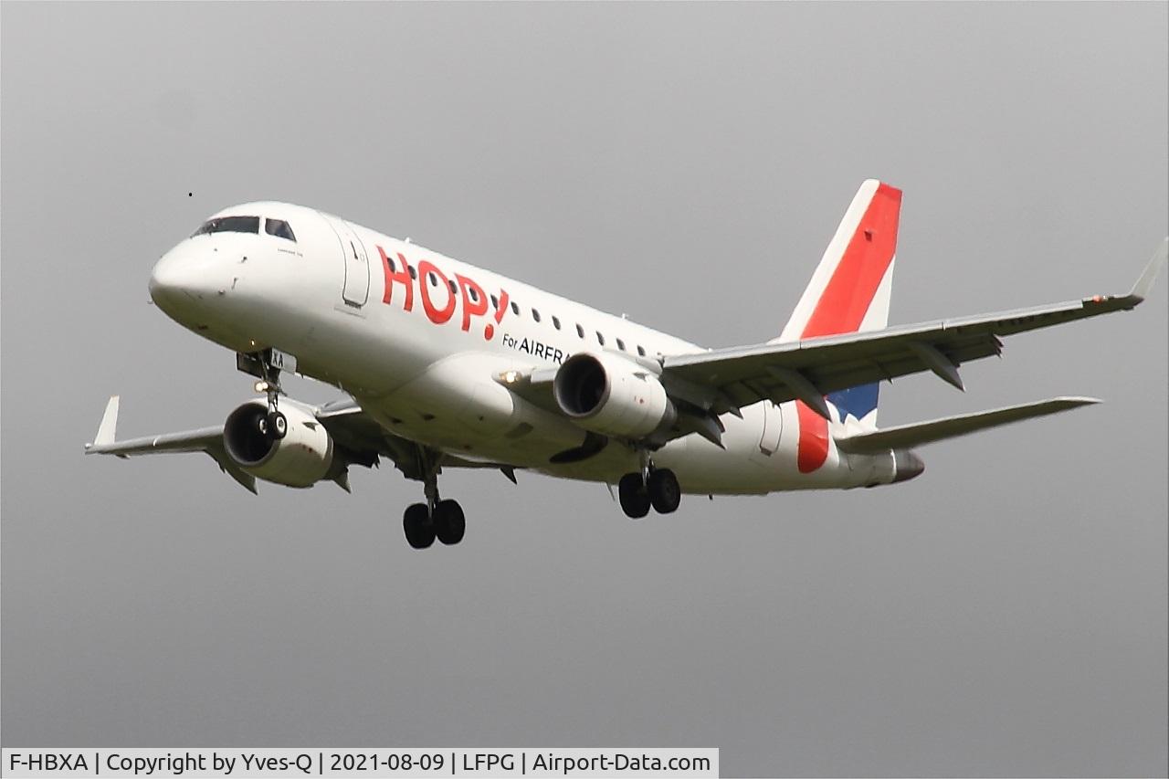 F-HBXA, 2008 Embraer 170LR (ERJ-170-100LR) C/N 17000237, Embraer 170LR, Short approach rwy 26L, Roissy Charles De Gaulle airport (LFPG-CDG)