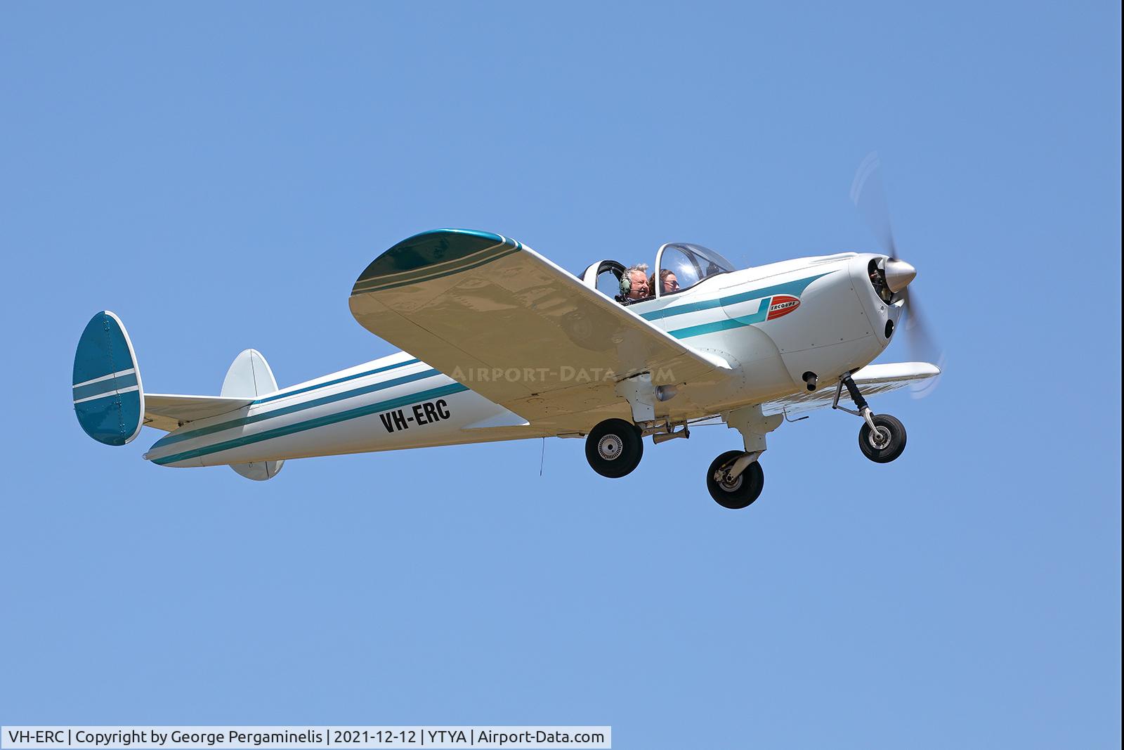 VH-ERC, 1946 Erco 415D Ercoupe C/N 1345, AAAA 2021 Christmas Toy Run