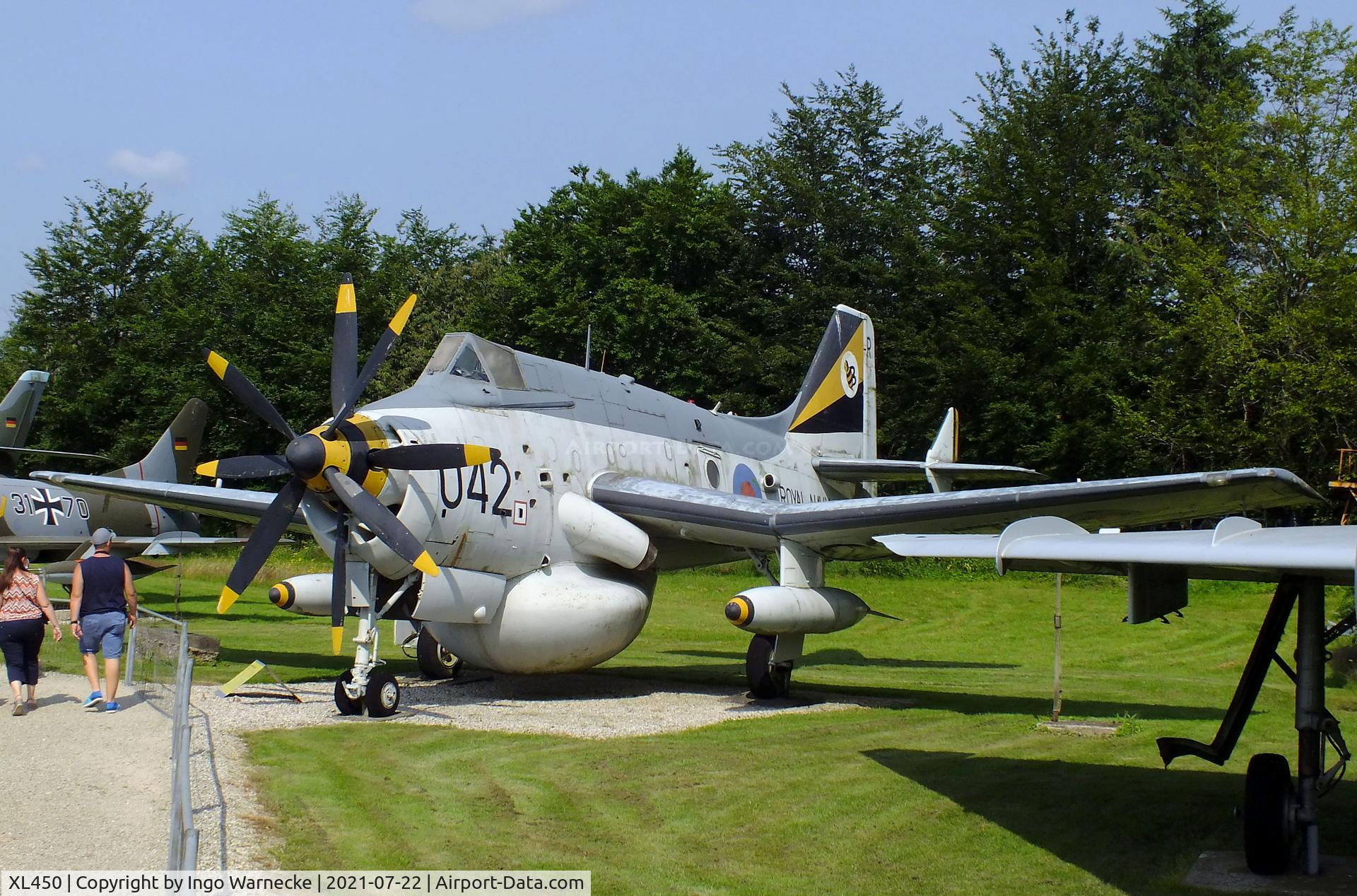 XL450, 1958 Fairey Gannet AEW.3 C/N F9433, Fairey Gannet AEW3 at the Flugausstellung P. Junior, Hermeskeil