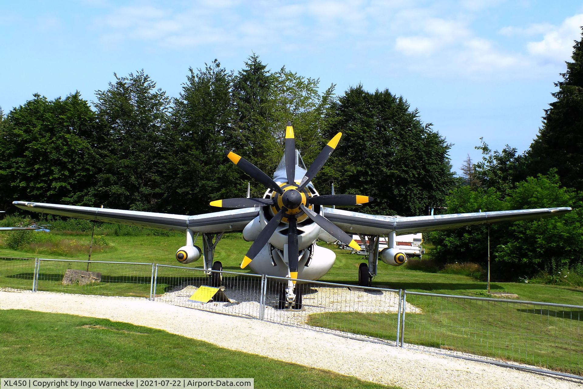 XL450, 1958 Fairey Gannet AEW.3 C/N F9433, Fairey Gannet AEW3 at the Flugausstellung P. Junior, Hermeskeil