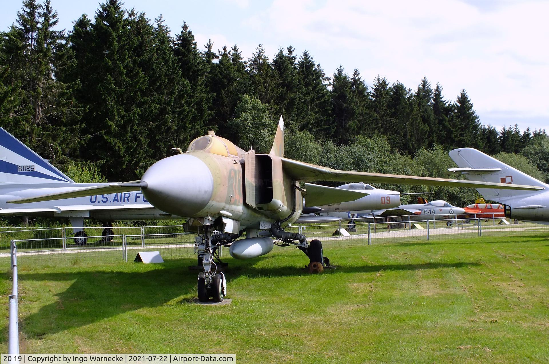 20 19, Mikoyan-Gurevich MiG-23ML C/N 0390324617, Mikoyan i Gurevich MiG-23ML FLOGGER-G at the Flugausstellung P. Junior, Hermeskeil