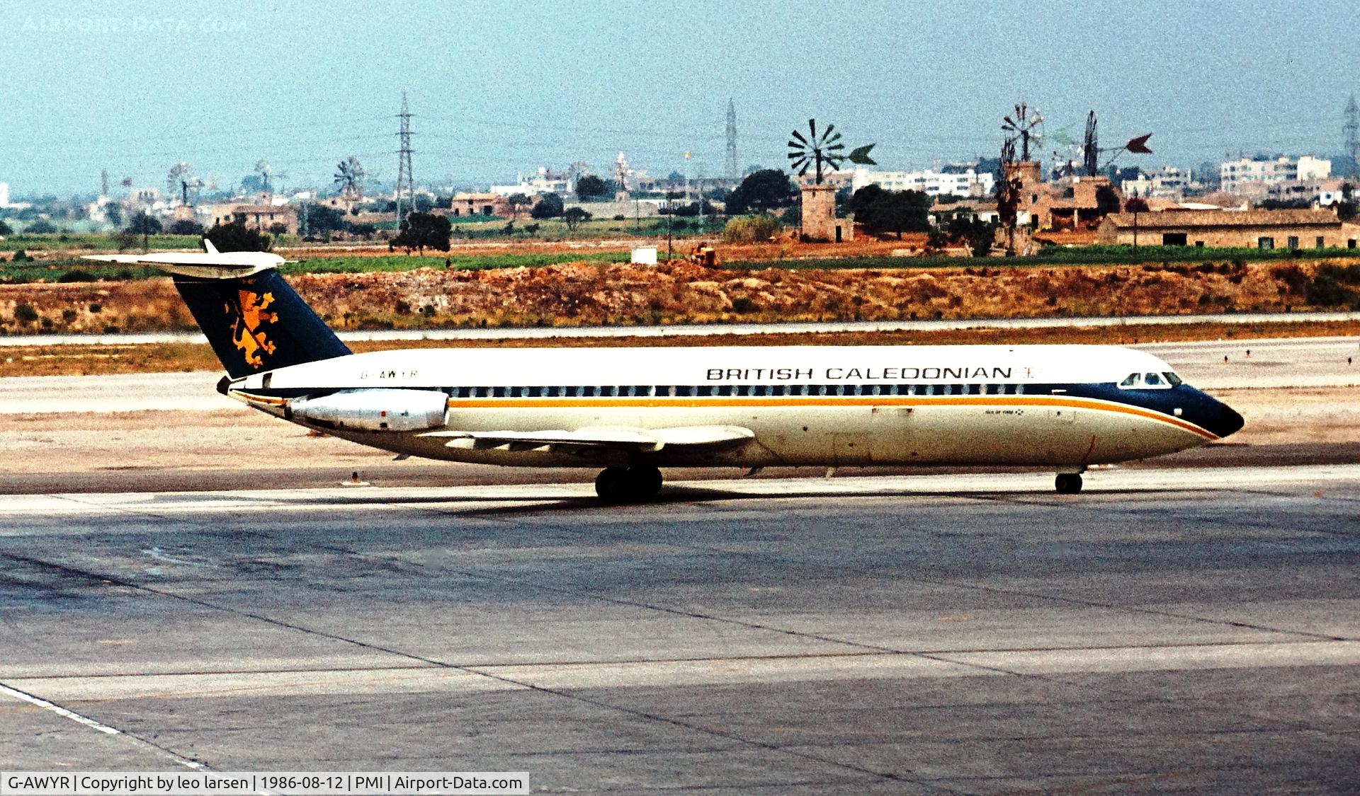 G-AWYR, 1969 BAC One Eleven 501EX C/N 174, Palma de Mallorca 12.8.1972