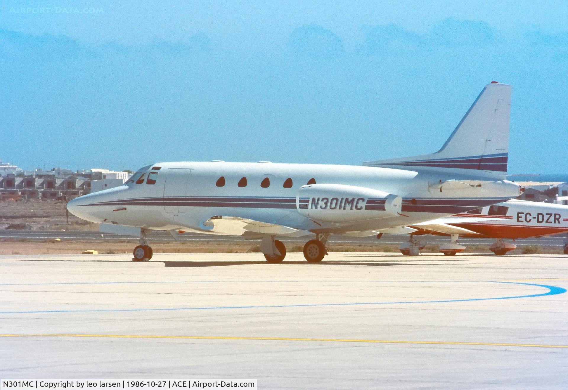 N301MC, 1979 North American Sabreliner 60 C/N 306-146, Arrecife 27.10.1986