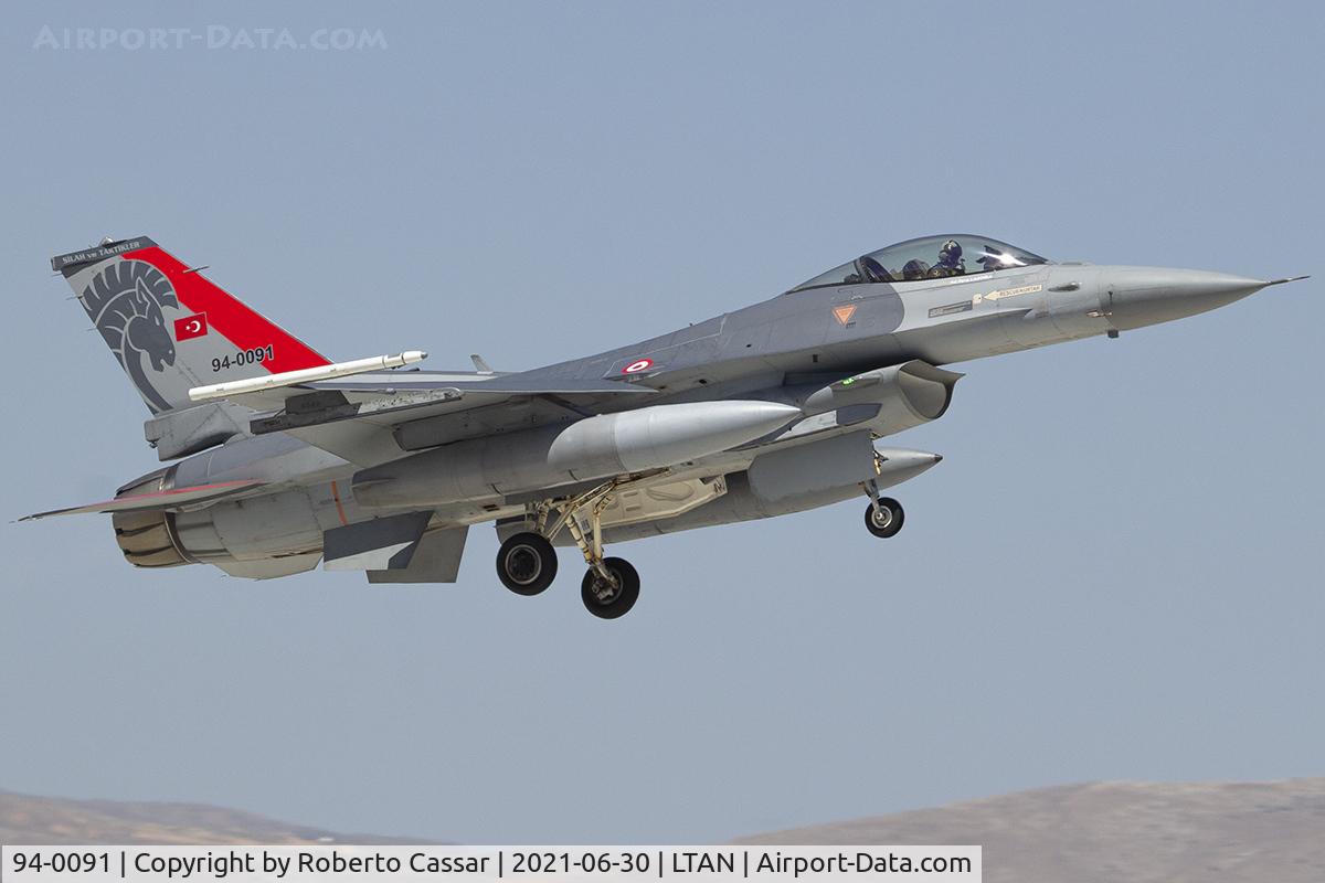 94-0091, 1994 TAI (Turkish Aerospace Industries) F-16C Fighting Falcon Fighting Falcon C/N HC-55, Anatolian Eagle 2021