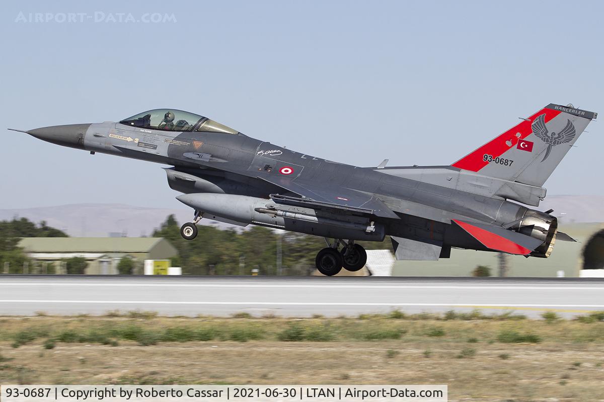 93-0687, TAI (Turkish Aerospace Industries) F-16C Fighting Falcon C/N HC-31, Anatolian Eagle 2021