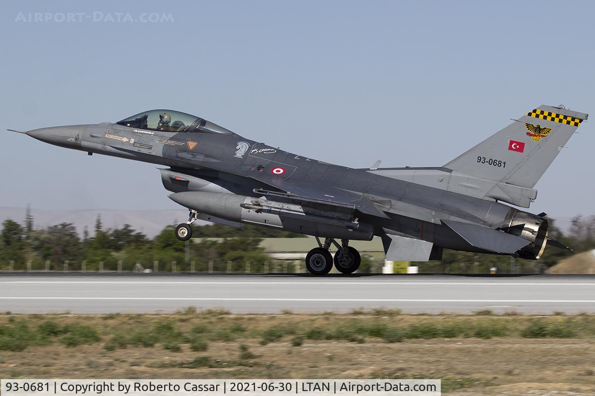 93-0681, TAI (Turkish Aerospace Industries) F-16C Fighting Falcon C/N HC-25, Anatolian Eagle 2021