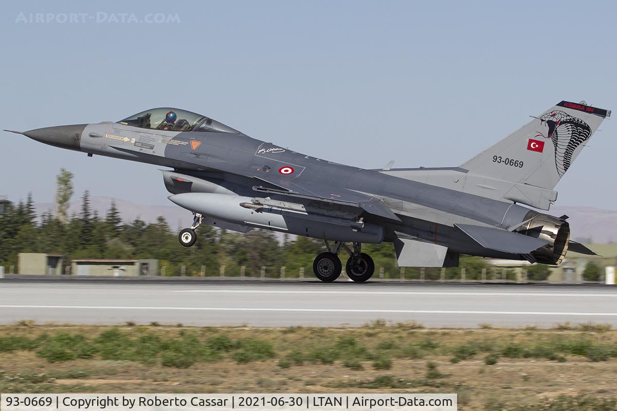 93-0669, TAI (Turkish Aerospace Industries) F-16C Fighting Falcon C/N HC-13, Anatolian Eagle 2021