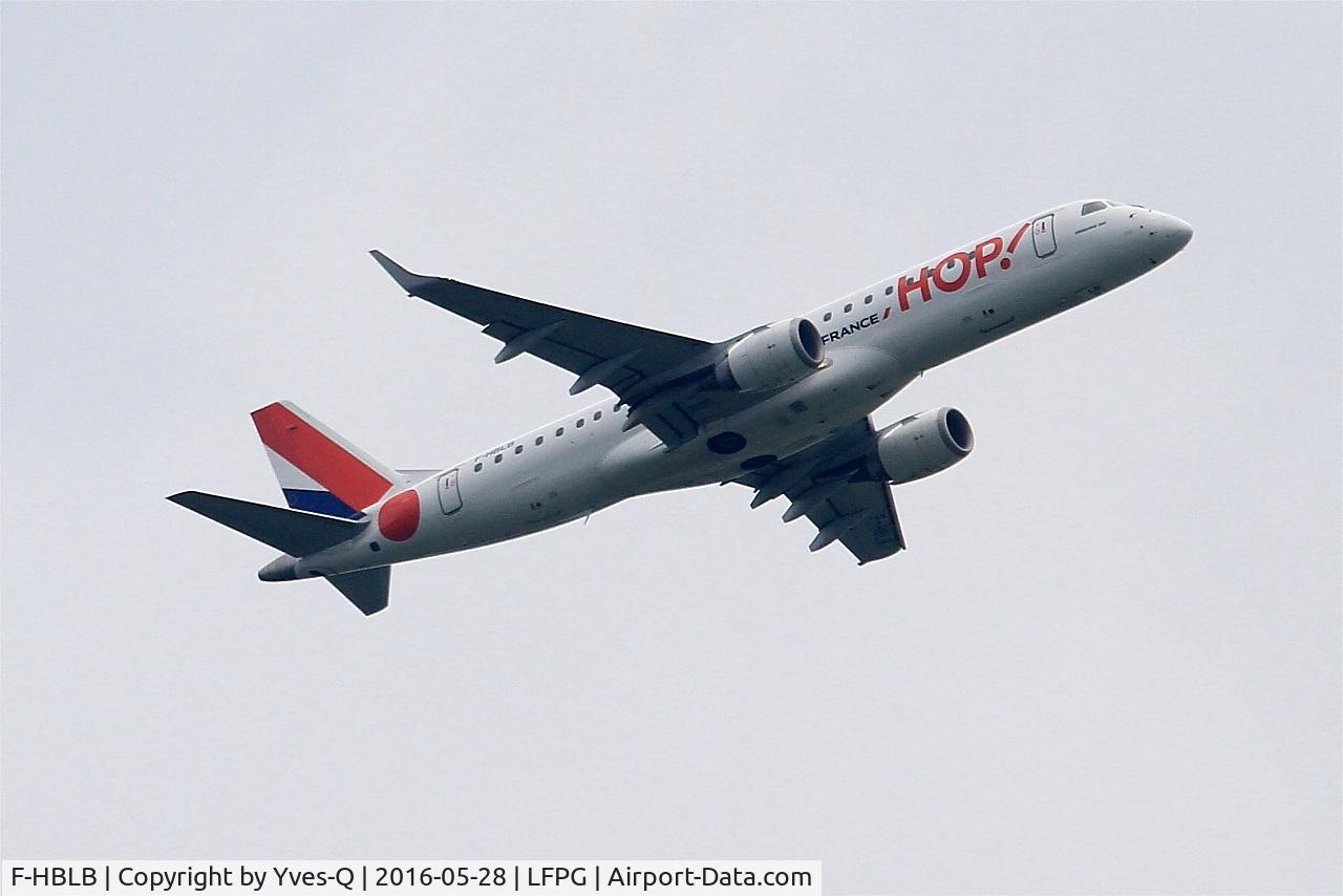 F-HBLB, 2007 Embraer 190LR (ERJ-190-100LR) C/N 19000060, Embraer 190LR, Climbing from rwy 06R, Roissy Charles De Gaulle airport (LFPG-CDG)