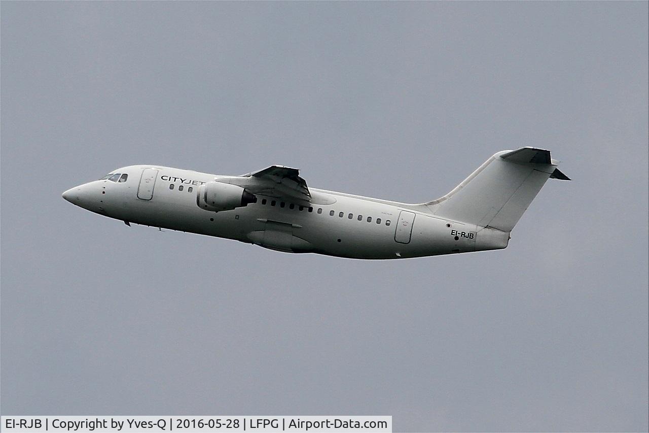 EI-RJB, 1998 British Aerospace Avro 146-RJ85 C/N E.2330, British Aerospace RJ85, Climbing from rwy 08L, Roissy Charles De Gaulle airport (LFPG-CDG)