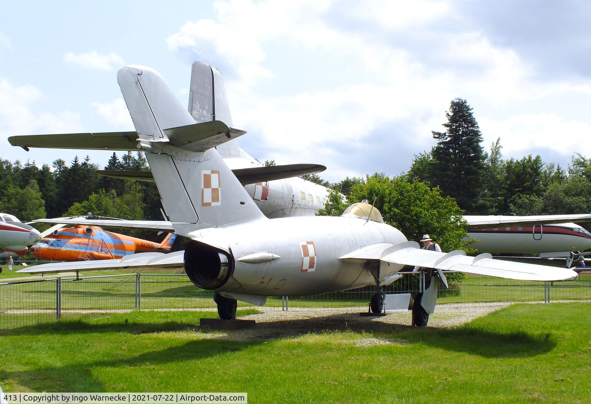 413, Mikoyan-Gurevich MiG-17F (Lim-5) C/N 1C0413, PZL-Mielec Lim-5 (MiG-17F) FRESCO-C at the Flugausstellung P. Junior, Hermeskeil