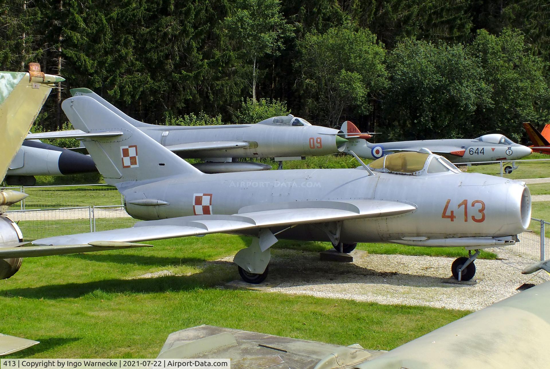 413, Mikoyan-Gurevich MiG-17F (Lim-5) C/N 1C0413, PZL-Mielec Lim-5 (MiG-17F) FRESCO-C at the Flugausstellung P. Junior, Hermeskeil