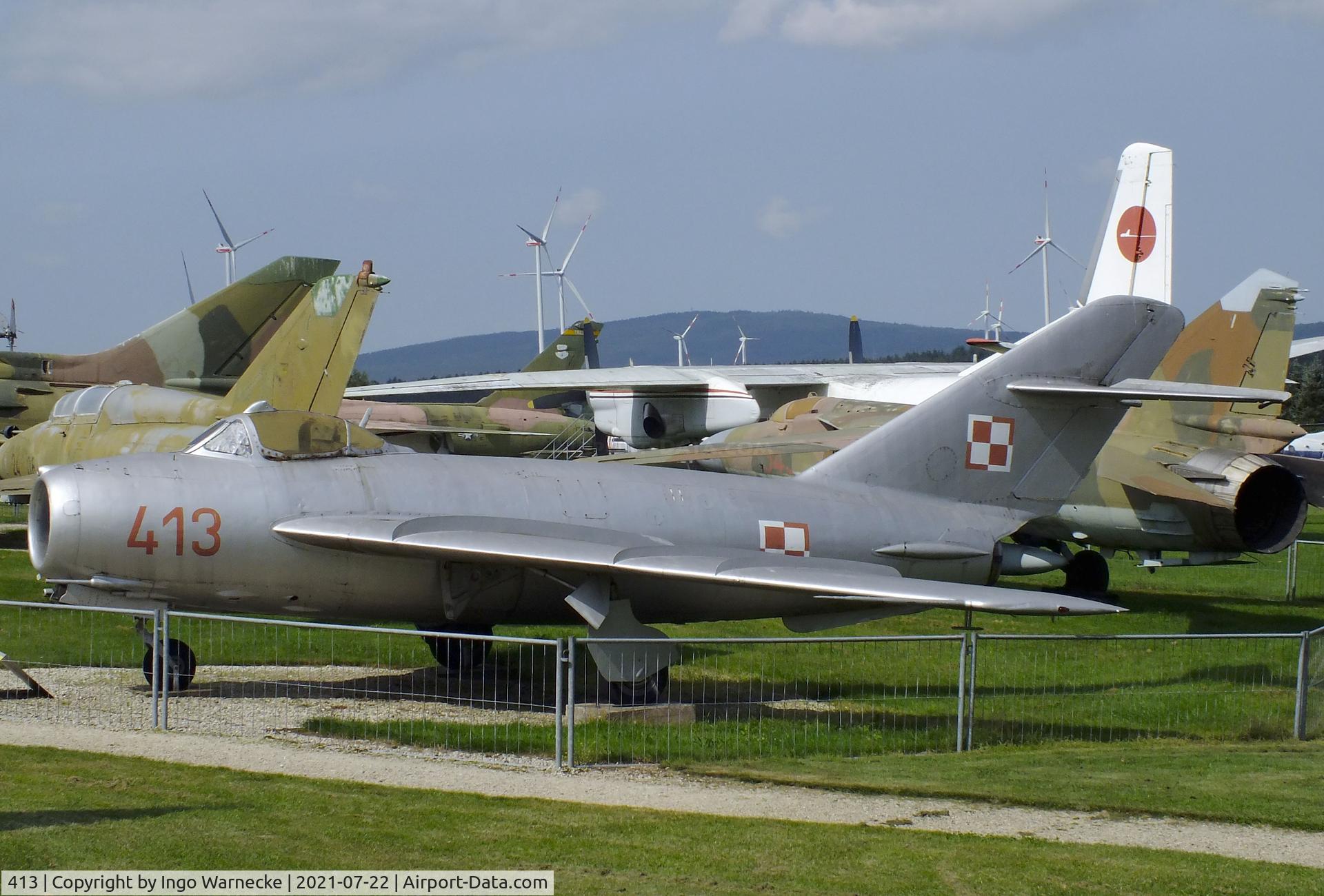 413, Mikoyan-Gurevich MiG-17F (Lim-5) C/N 1C0413, PZL-Mielec Lim-5 (MiG-17F) FRESCO-C at the Flugausstellung P. Junior, Hermeskeil