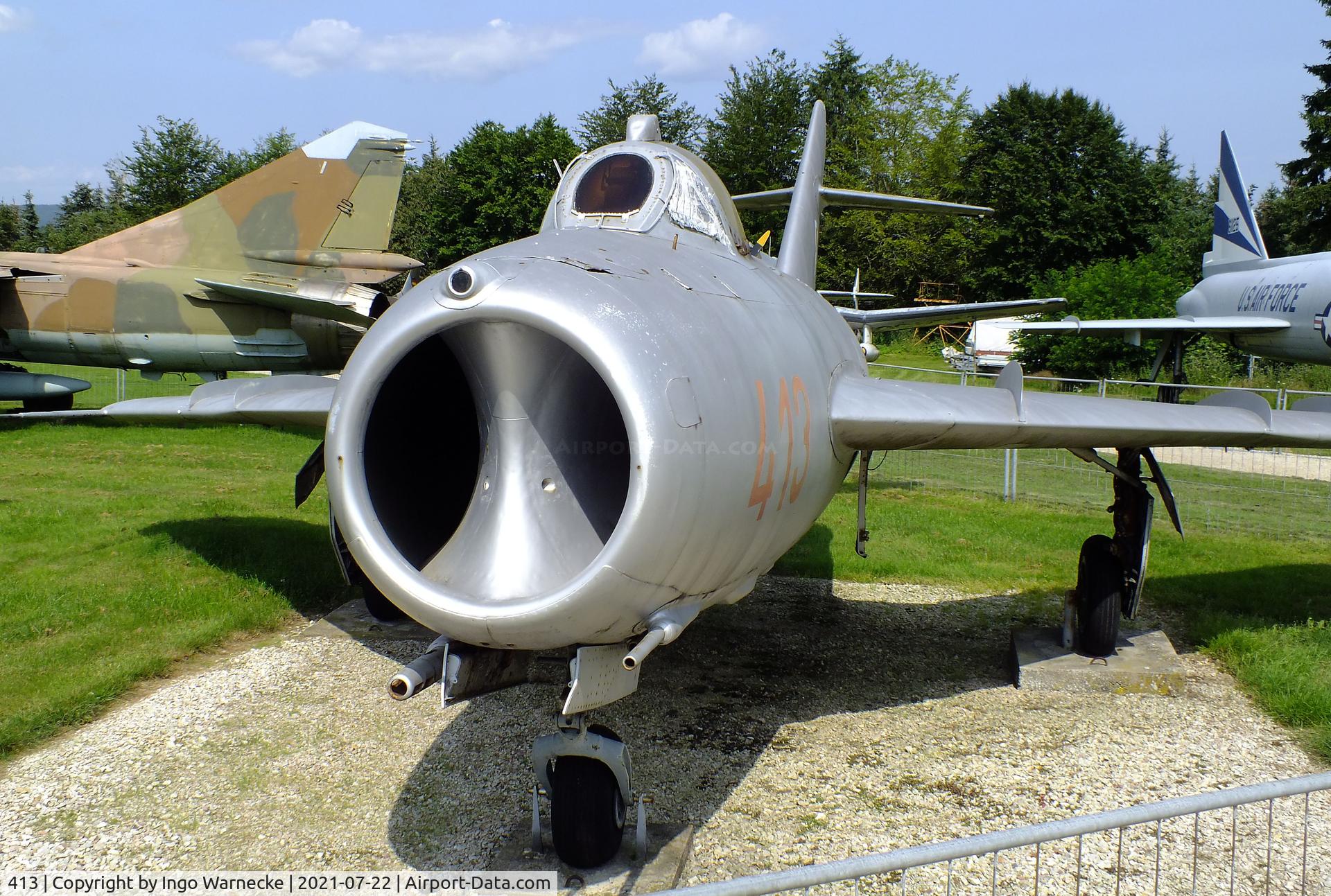 413, Mikoyan-Gurevich MiG-17F (Lim-5) C/N 1C0413, PZL-Mielec Lim-5 (MiG-17F) FRESCO-C at the Flugausstellung P. Junior, Hermeskeil