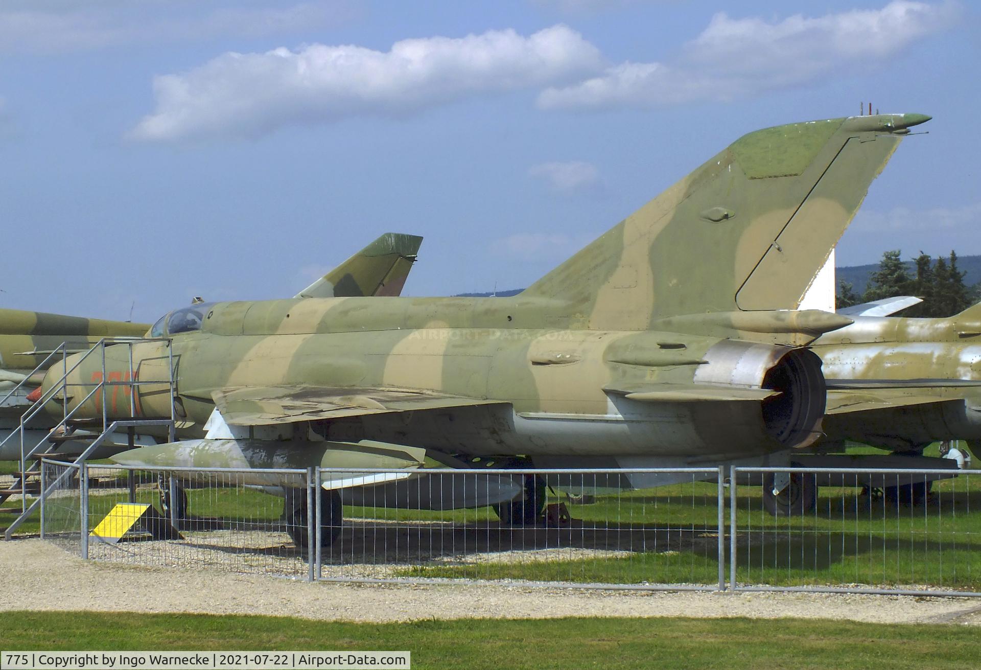 775, Mikoyan-Gurevich MiG-21MF C/N 96002003, Mikoyan i Gurevich MiG-21MF FISHBED-J at the Flugausstellung P. Junior, Hermeskeil