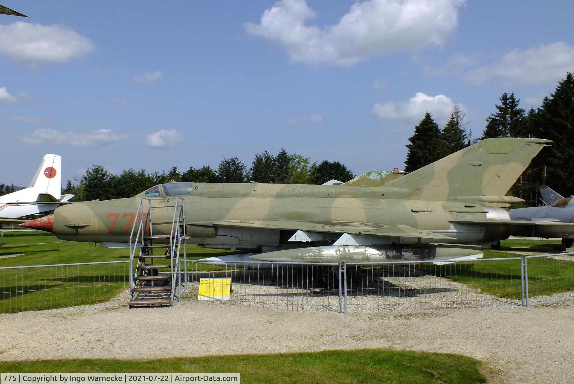 775, Mikoyan-Gurevich MiG-21MF C/N 96002003, Mikoyan i Gurevich MiG-21MF FISHBED-J at the Flugausstellung P. Junior, Hermeskeil