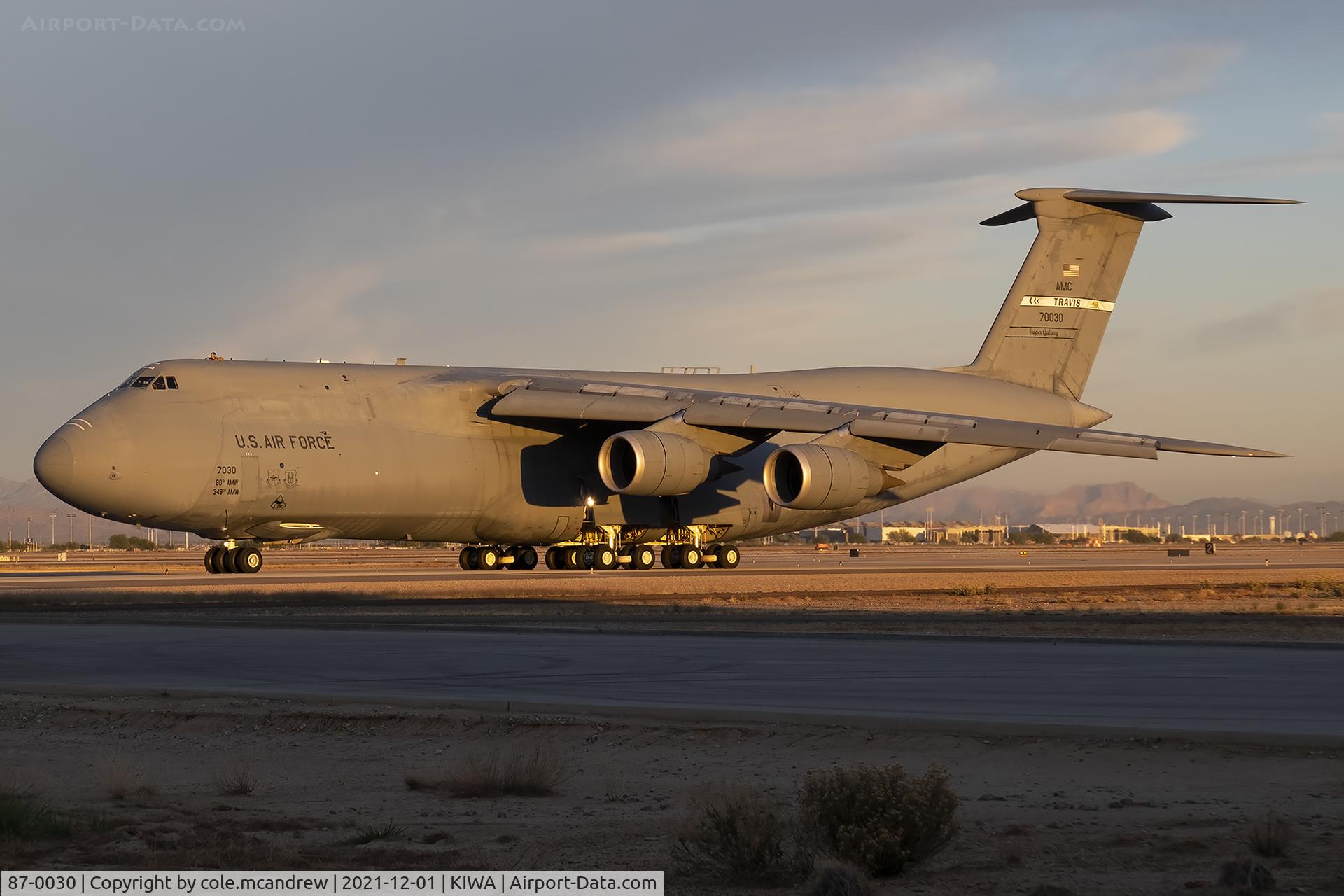 87-0030, 1987 Lockheed C-5B Galaxy C/N 500-0116, RCH494