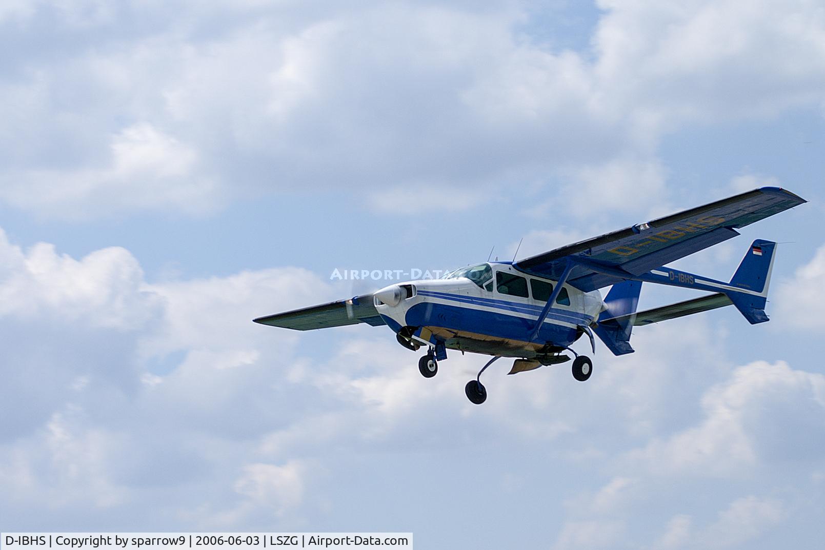 D-IBHS, 1968 Cessna T337C Turbo Super Skymaster C/N 337-0820, Taking-off RWY 05 Grenchen