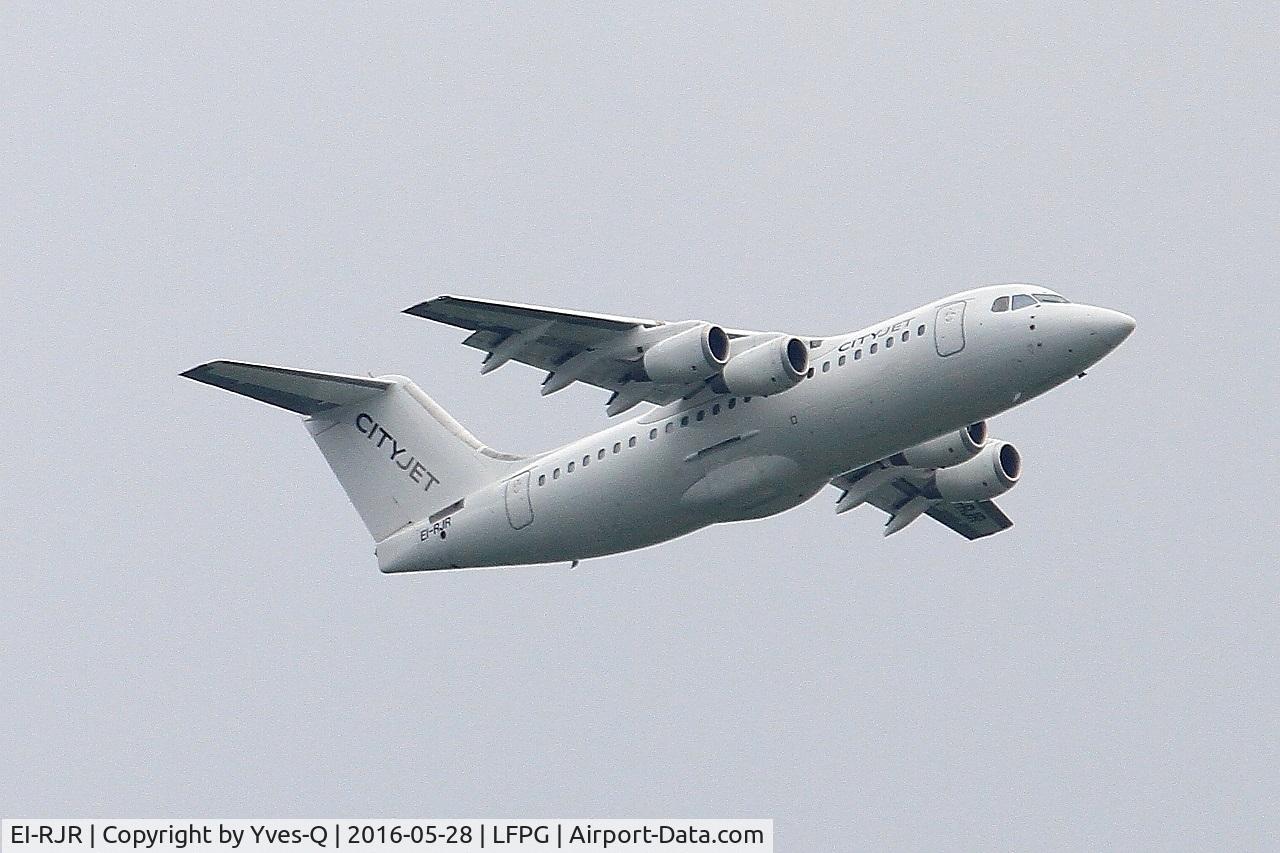 EI-RJR, 2000 British Aerospace Avro 146-RJ85A C/N E2364, British Aerospace RJ85A, Climbing from rwy 06R, Roissy Charles De Gaulle airport (LFPG-CDG)