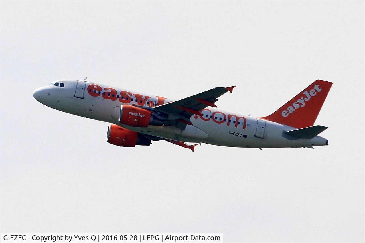 G-EZFC, 2009 Airbus A319-111 C/N 3808, Airbus A319-111, Climbing from Rwy 08L, Roissy Charles De Gaulle Airport (LFPG-CDG)