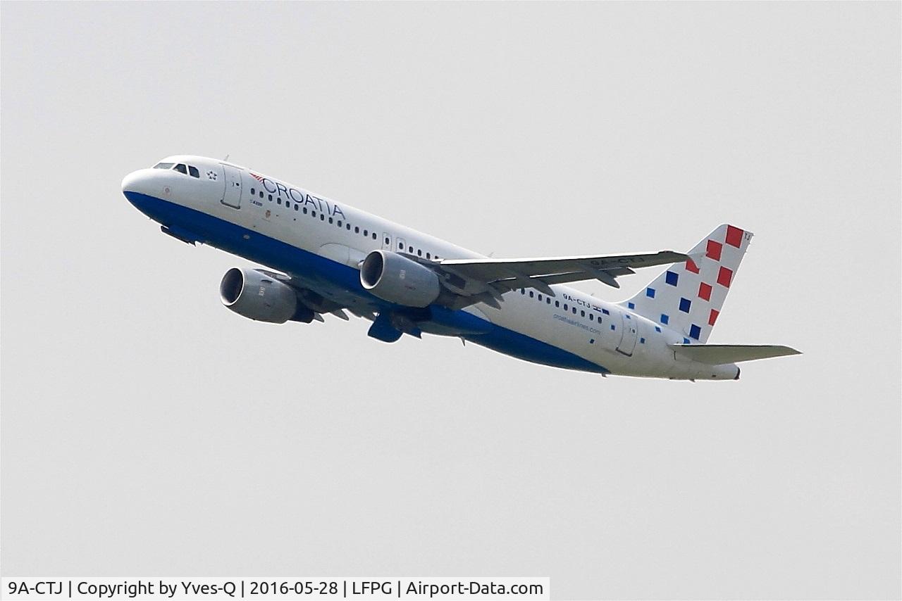 9A-CTJ, 1999 Airbus A320-214 C/N 1009, Airbus A320-214, Take off rwy 08L, Roissy Charles De Gaulle airport (LFPG-CDG)