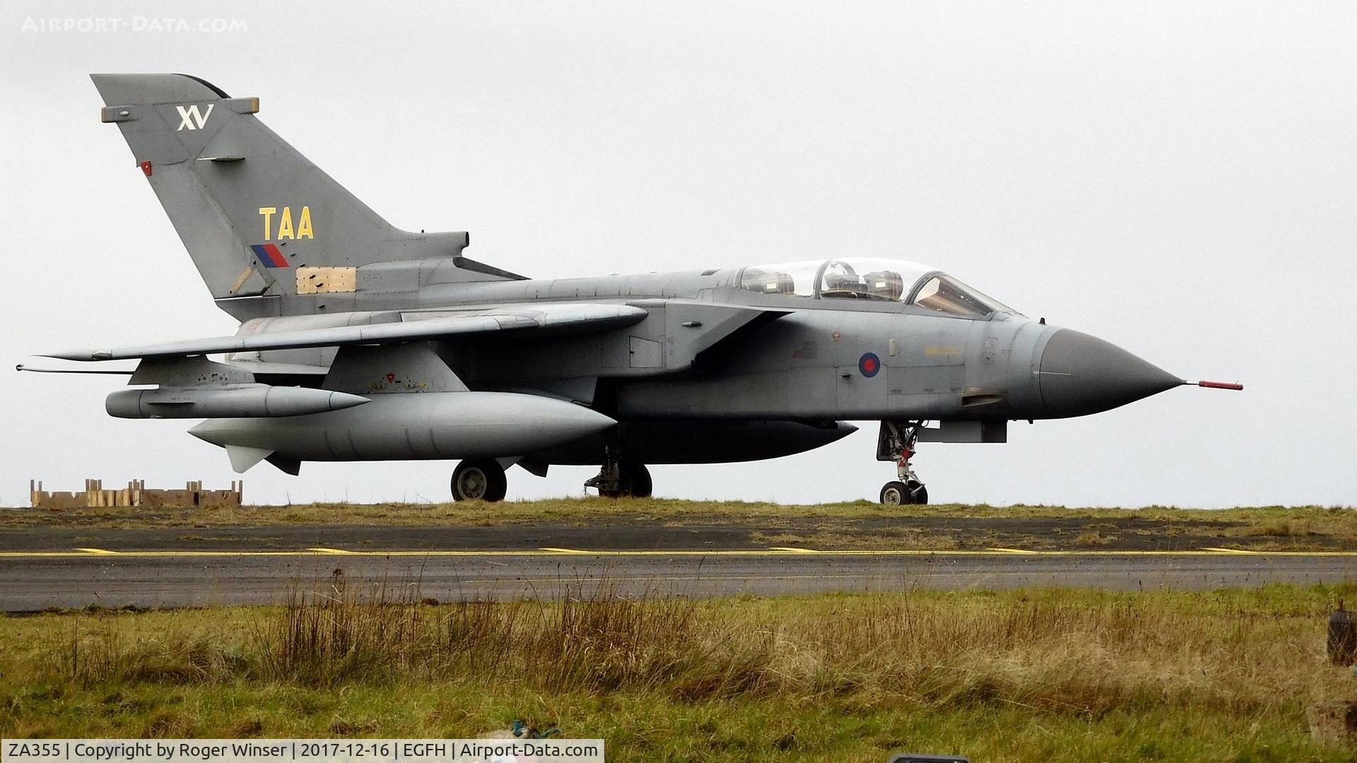 ZA355, 1980 Panavia Tornado GR.1 C/N 032/BS008/3016, Ex-15 Squadron RAF aircraft was the airport's gate guardian from November 2017 to September 2018.