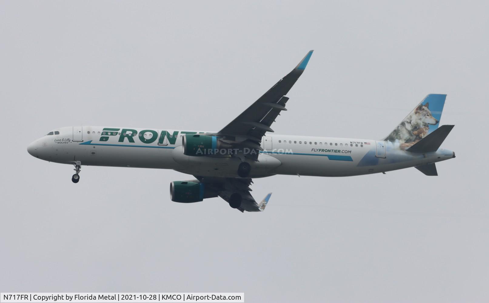 N717FR, 2017 Airbus A321-211 C/N 7536, MCO 2021