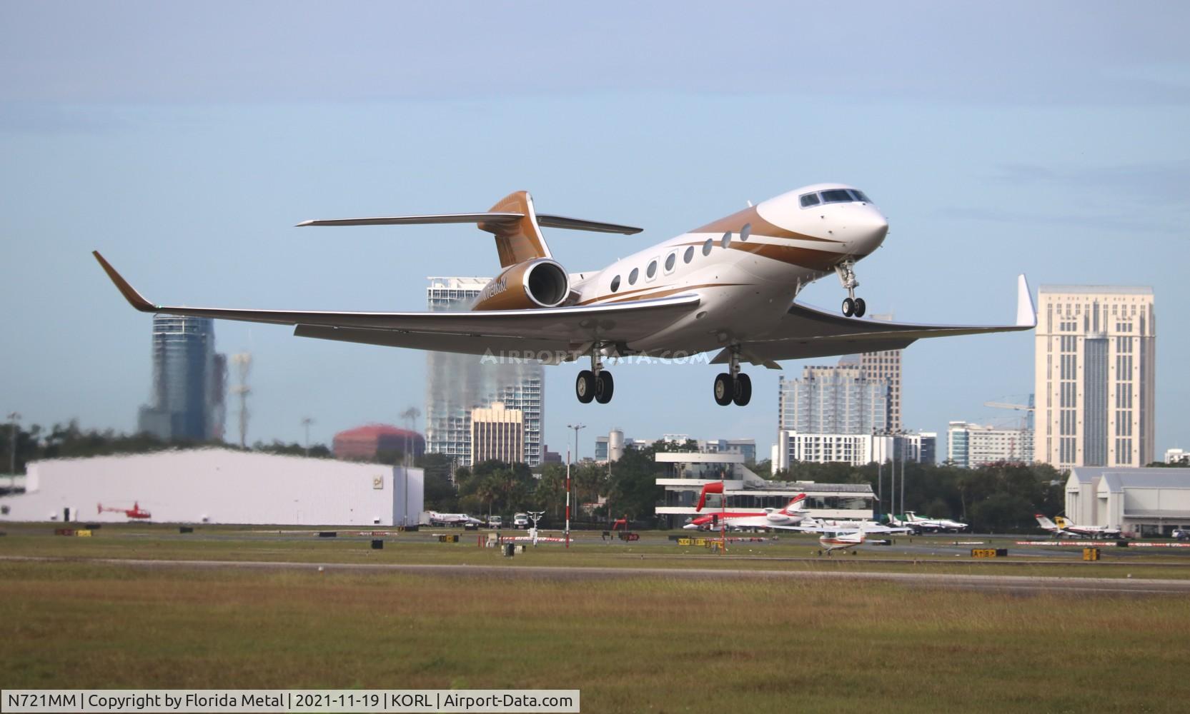 N721MM, 2018 Gulfstream G-VI (G650ER) C/N 6332, ORL 2021