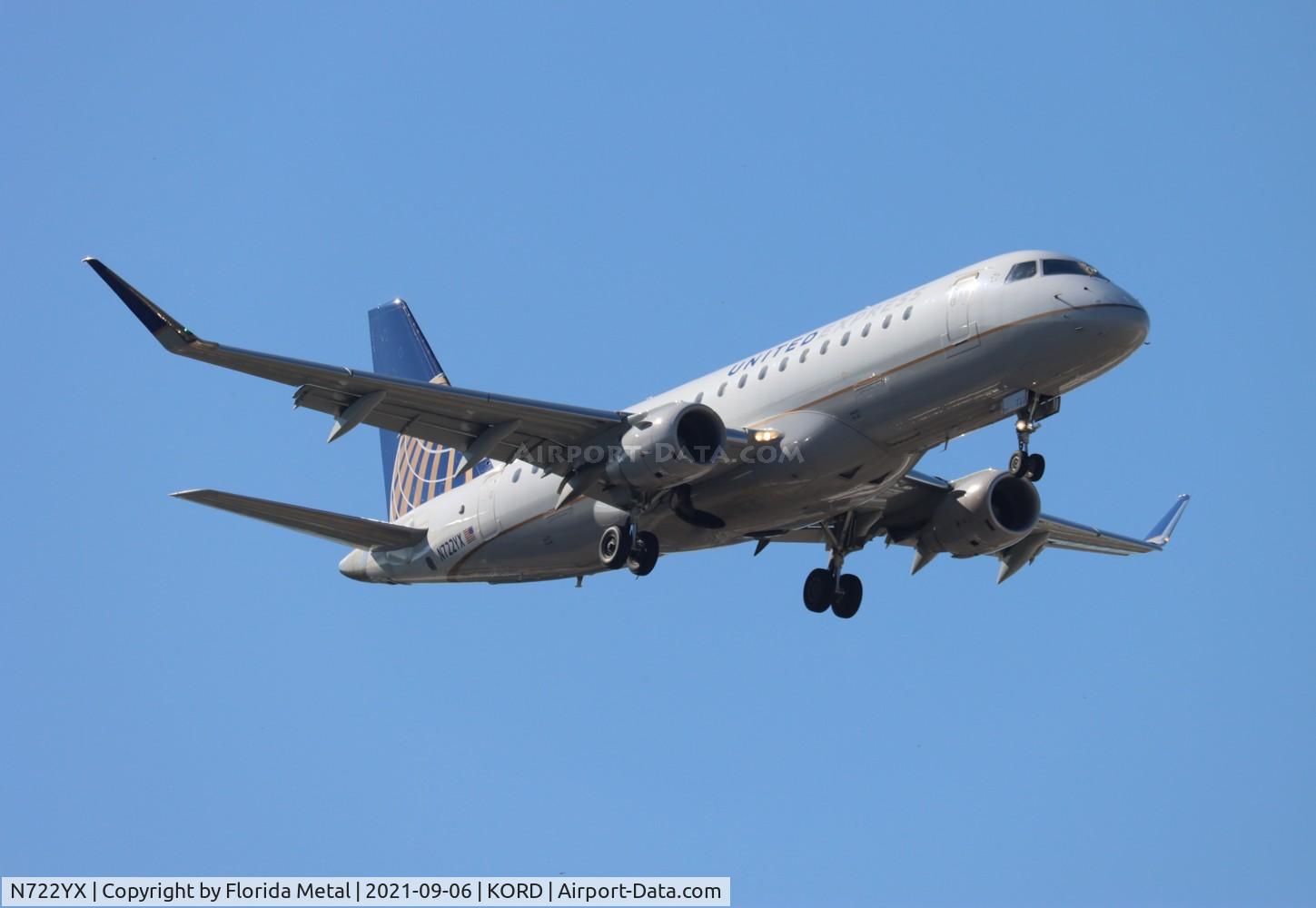 N722YX, 2015 Embraer 175LR (ERJ-170-200LR) C/N 17000496, ORD 2021