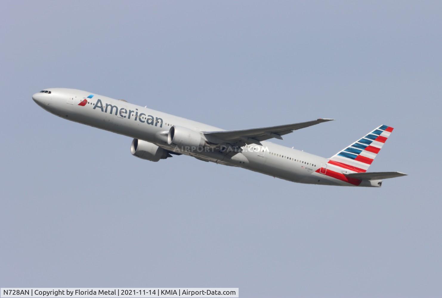 N728AN, 2014 Boeing 777-323/ER C/N 31553, MIA 2021