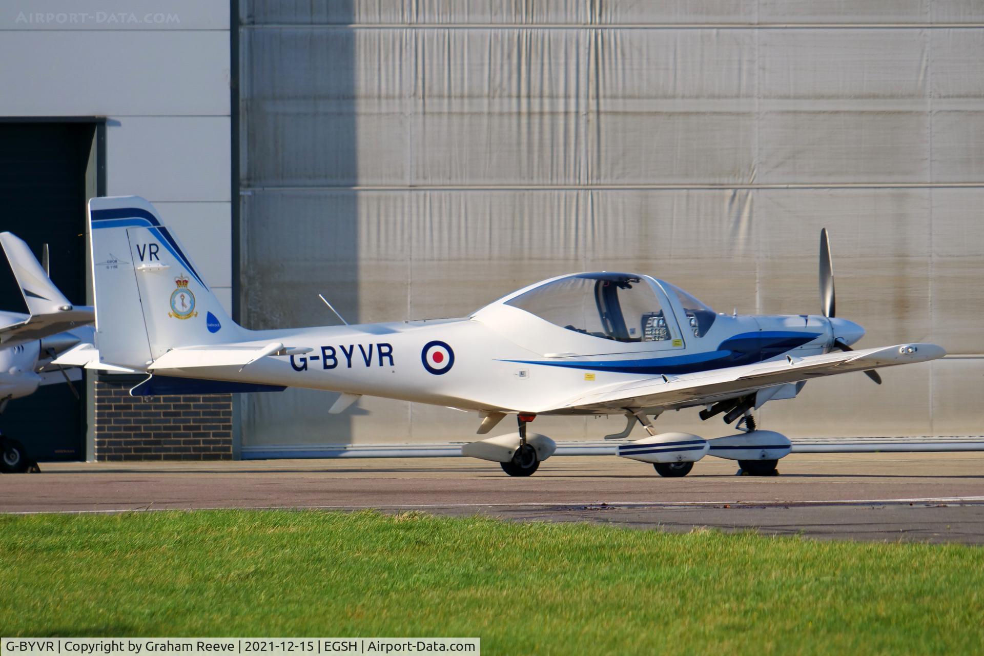 G-BYVR, 2000 Grob G-115E Tutor T1 C/N 82127/E, Parked at Norwich.
