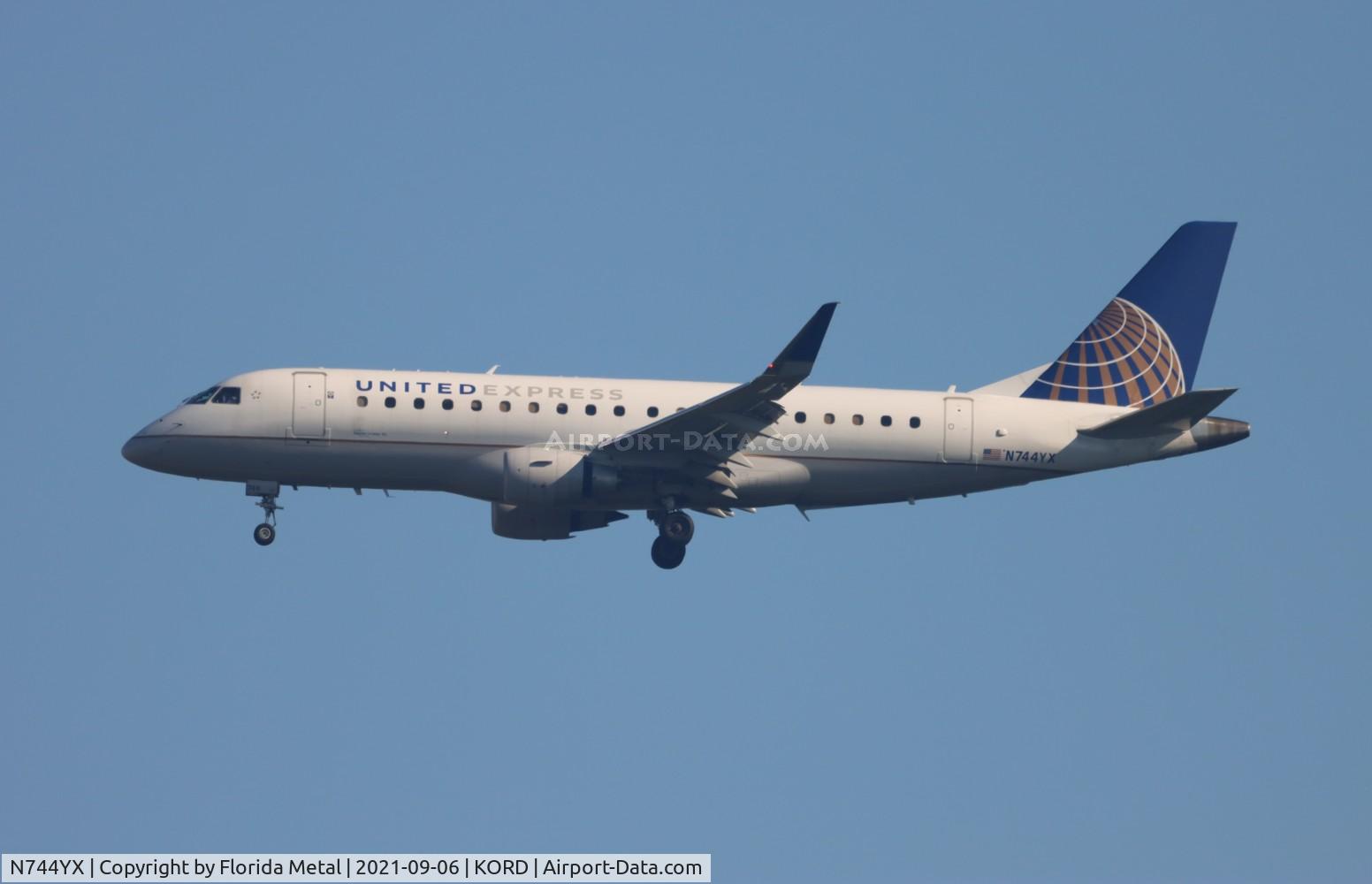 N744YX, 2017 Embraer 175LR (ERJ-170-200LR) C/N 17000661, ORD 2021