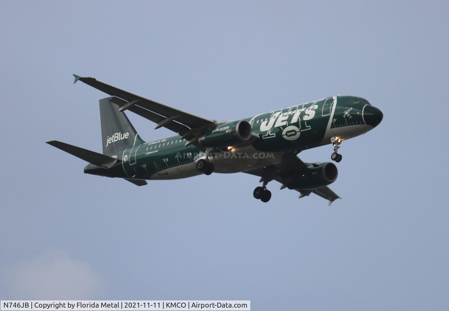 N746JB, 2008 Airbus A320-232 C/N 3622, MCO 2021