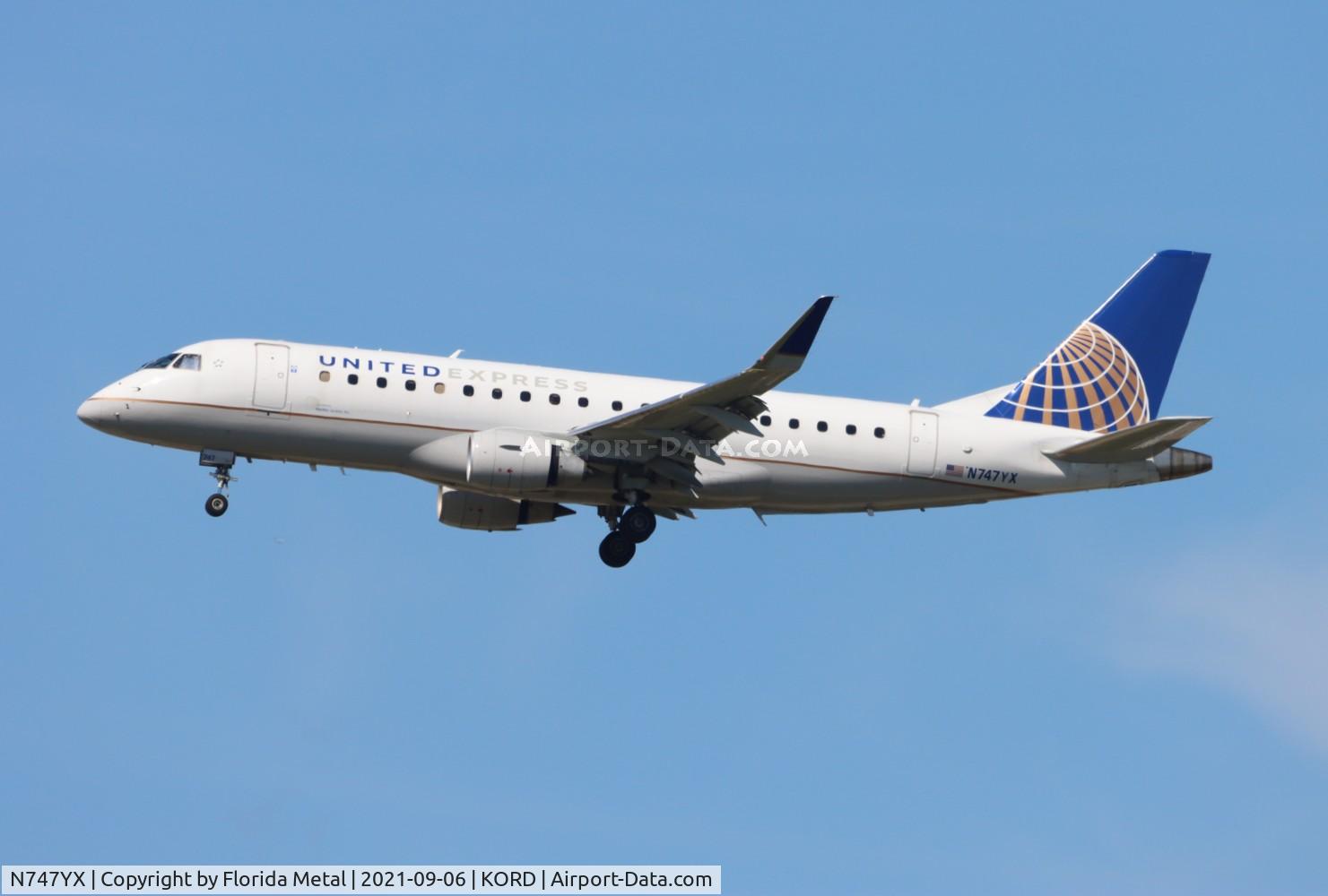 N747YX, 2017 Embraer 175LR (ERJ-170-200LR) C/N 17000676, ORD 2021