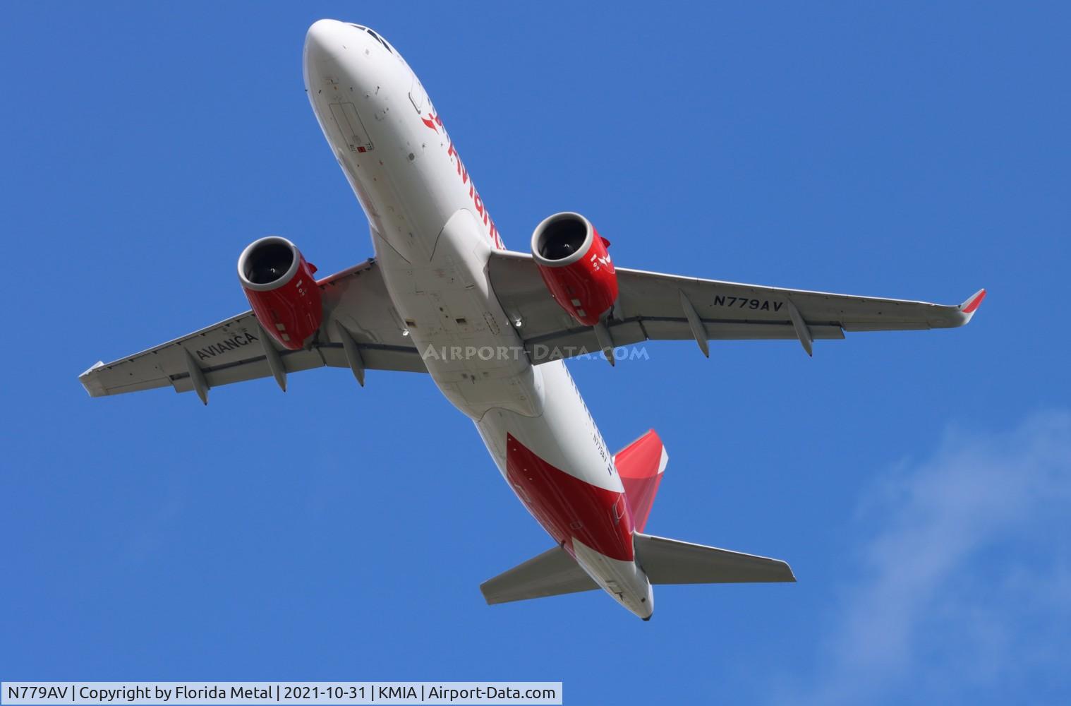 N779AV, 2018 Airbus A320-251N C/N 8300, MIA 2021