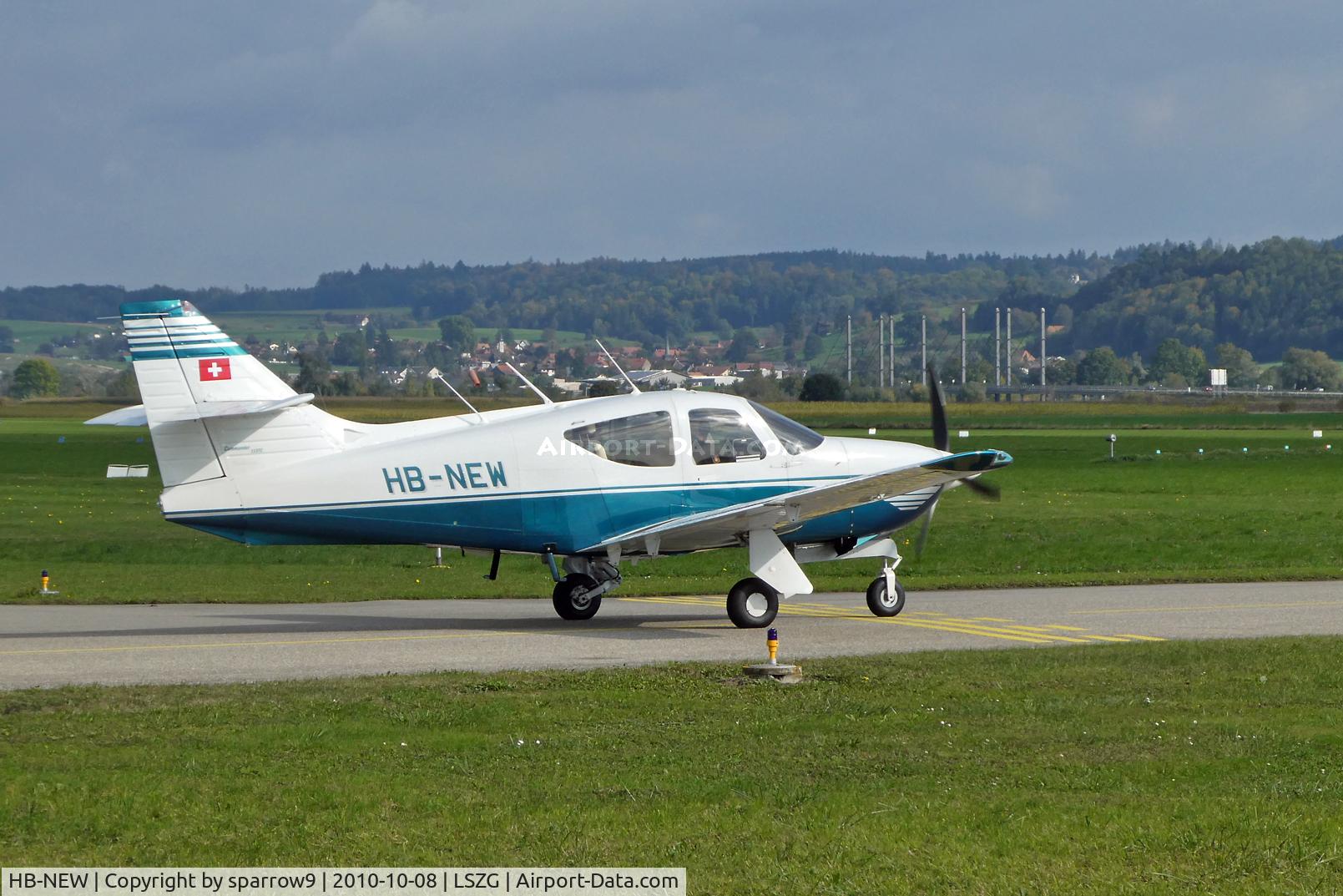 HB-NEW, 2000 Rockwell Commander 115TC C/N 20032, At Grenchen, holding position 06