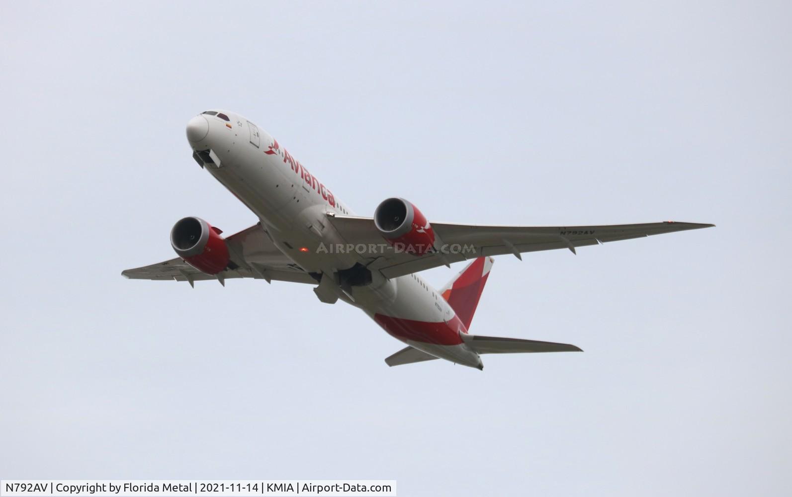 N792AV, 2016 Boeing 787-8 Dreamliner C/N 37510, MIA 2021