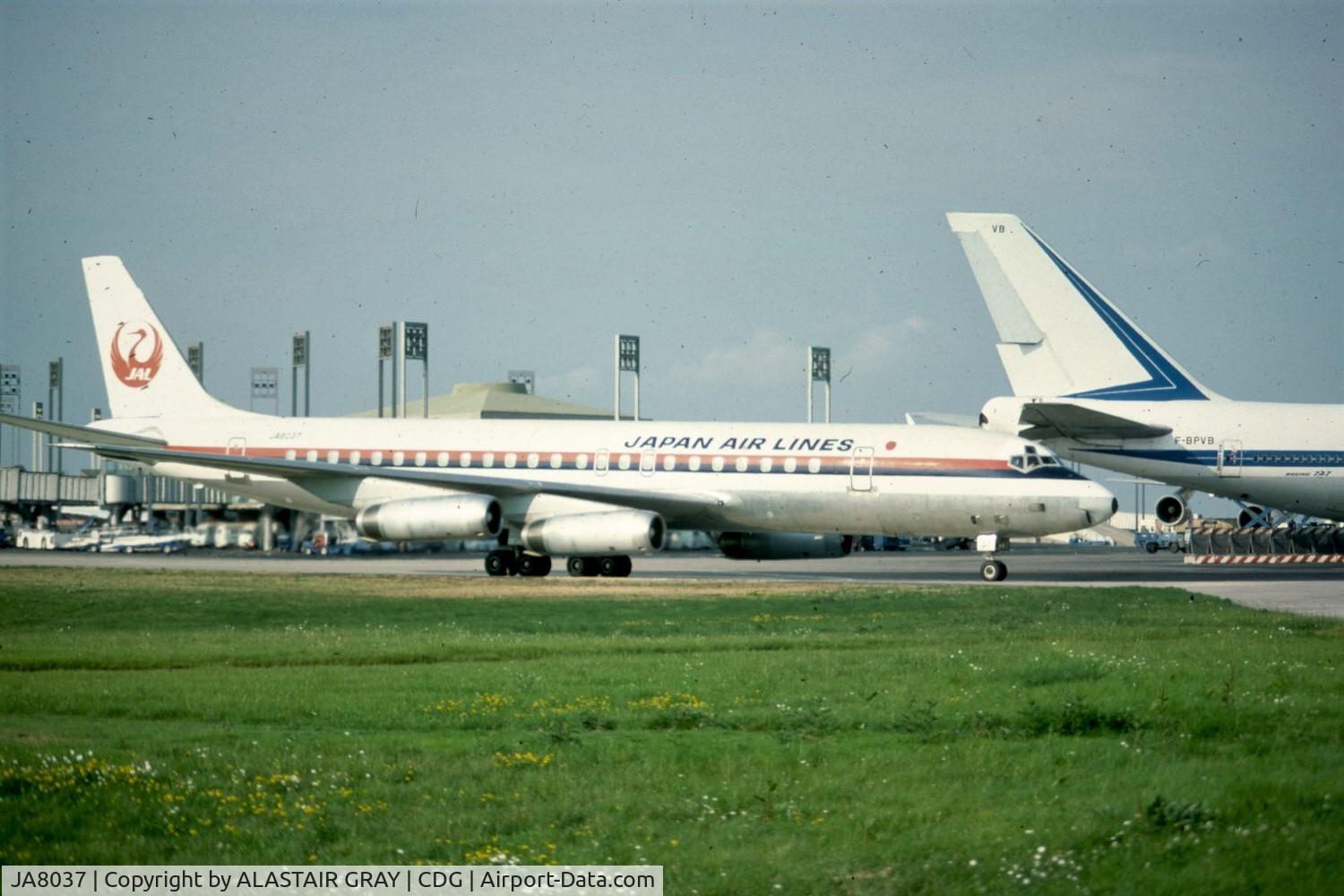 JA8037, 1968 Douglas DC-8-62 C/N 46024, seen here at CDG