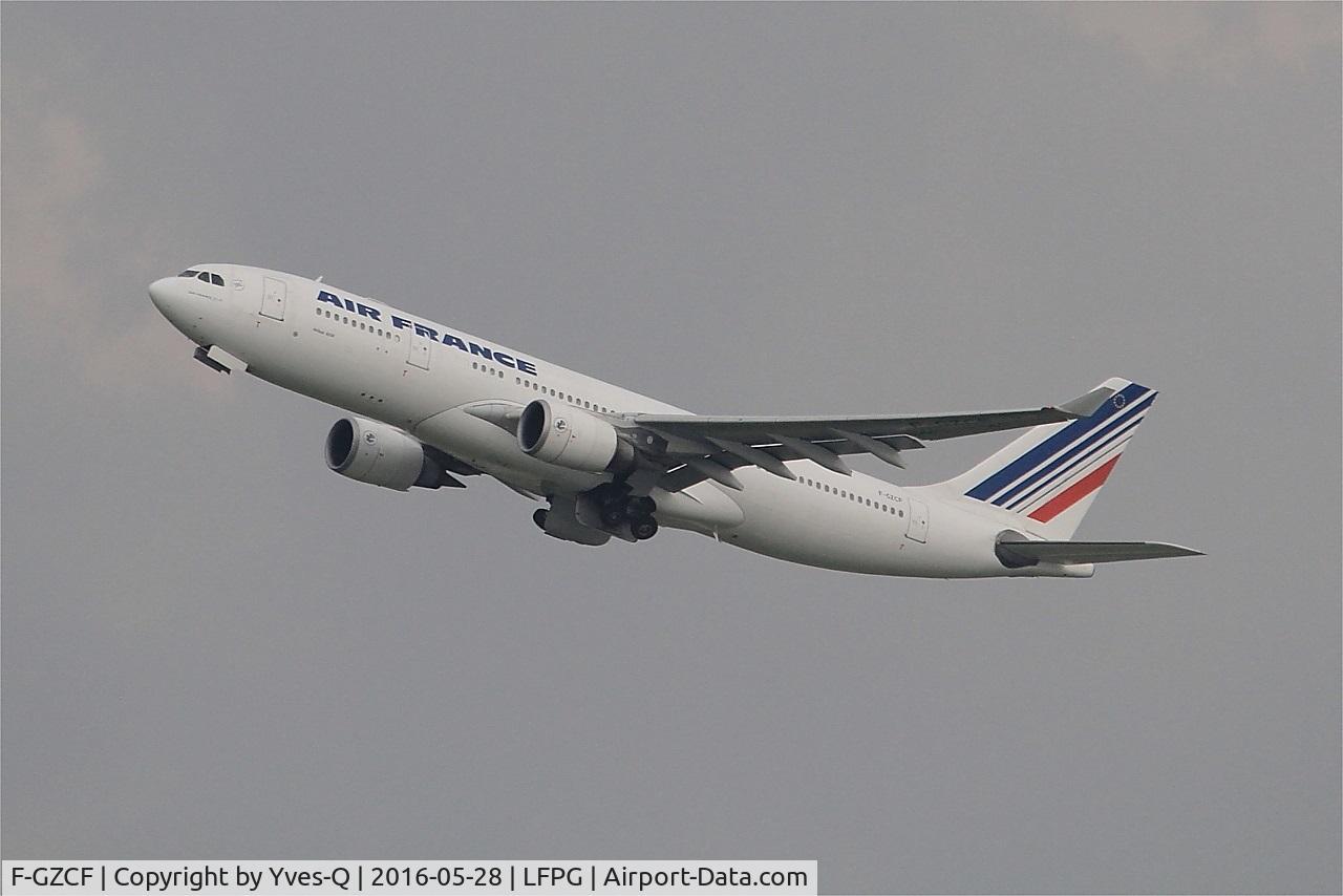 F-GZCF, 2002 Airbus A330-203 C/N 481, Airbus A330-203, Take off rwy 08L, Roissy Charles De Gaulle airport (LFPG-CDG)