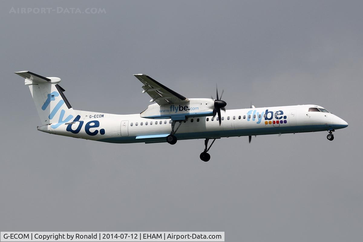 G-ECOM, 2008 De Havilland Canada DHC-8-402Q Dash 8 C/N 4233, at spl
