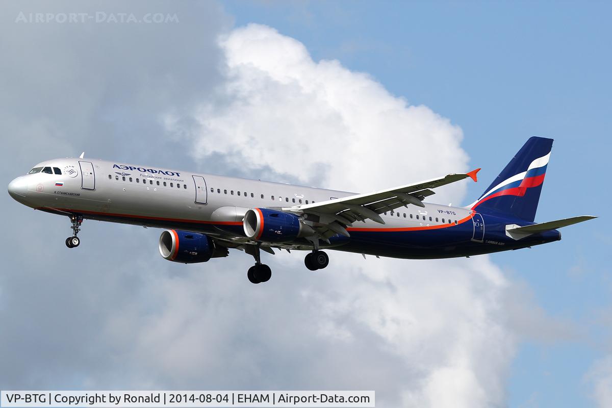 VP-BTG, 2013 Airbus A321-211 C/N 5790, at spl
