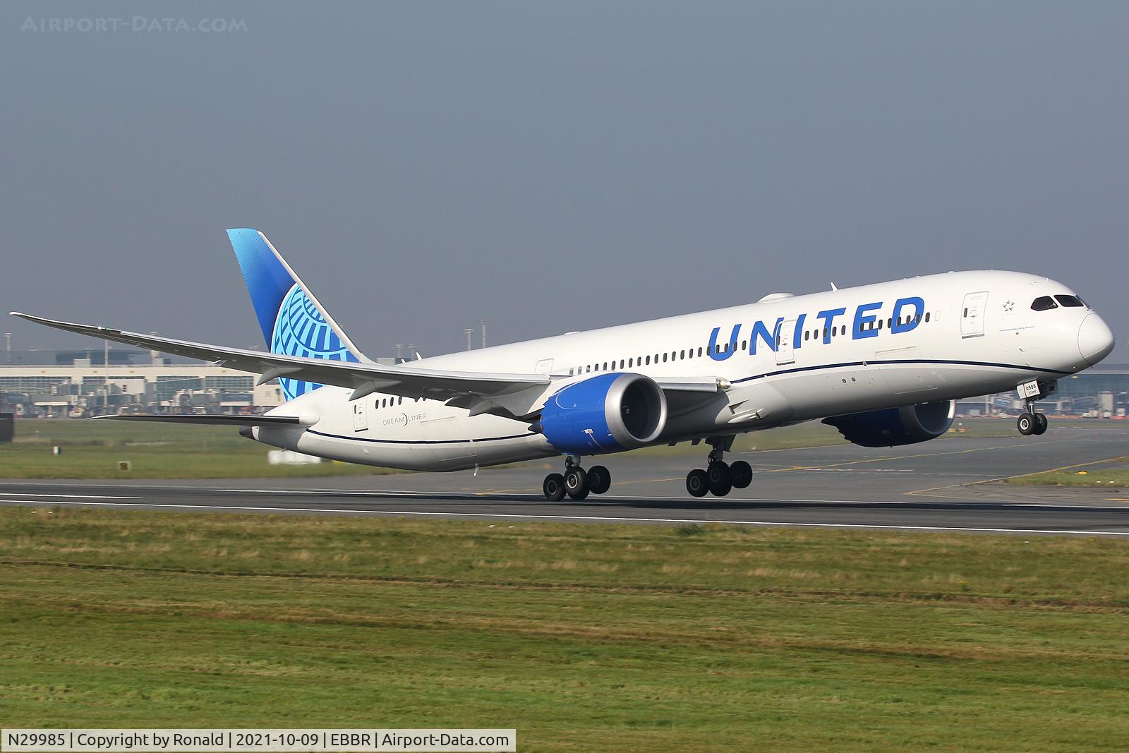 N29985, 2021 Boeing 787-9 Dreamliner Dreamliner C/N 66144, at bru