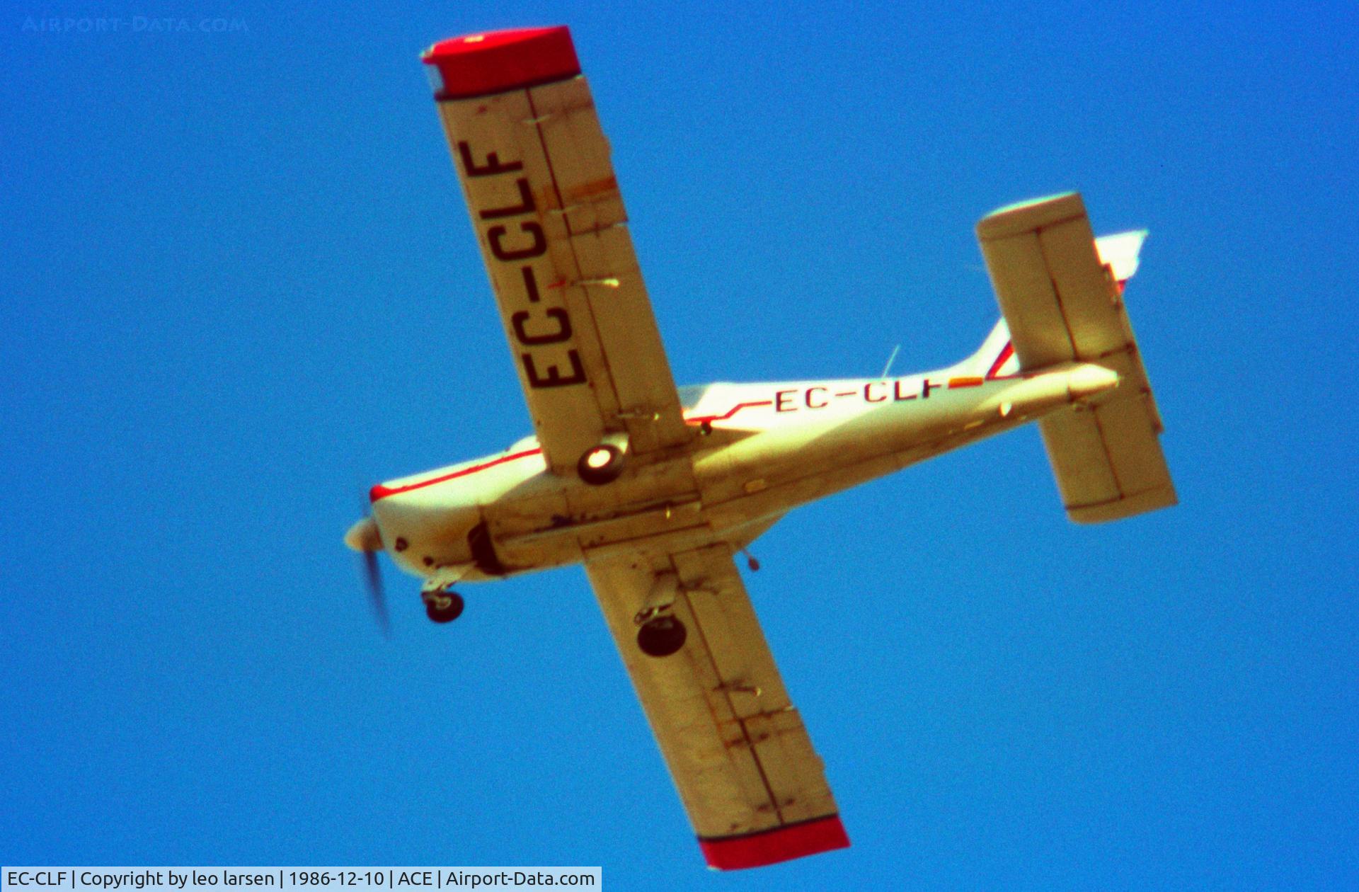 EC-CLF, Socata Rally M.S.885 180GT C/N 12491, Arrecife 10.12.1986