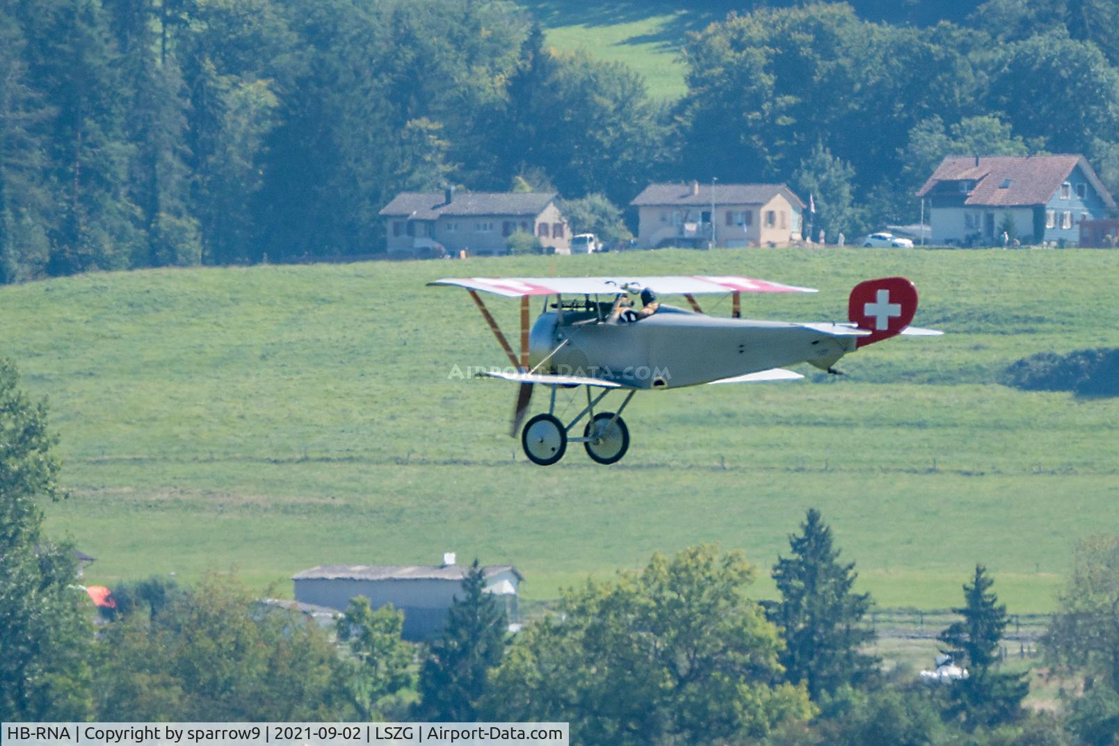 HB-RNA, 2020 Nieuport 23 C-1 Replica C/N 1, First official presentation during the event of 90 years Grenchen Airport