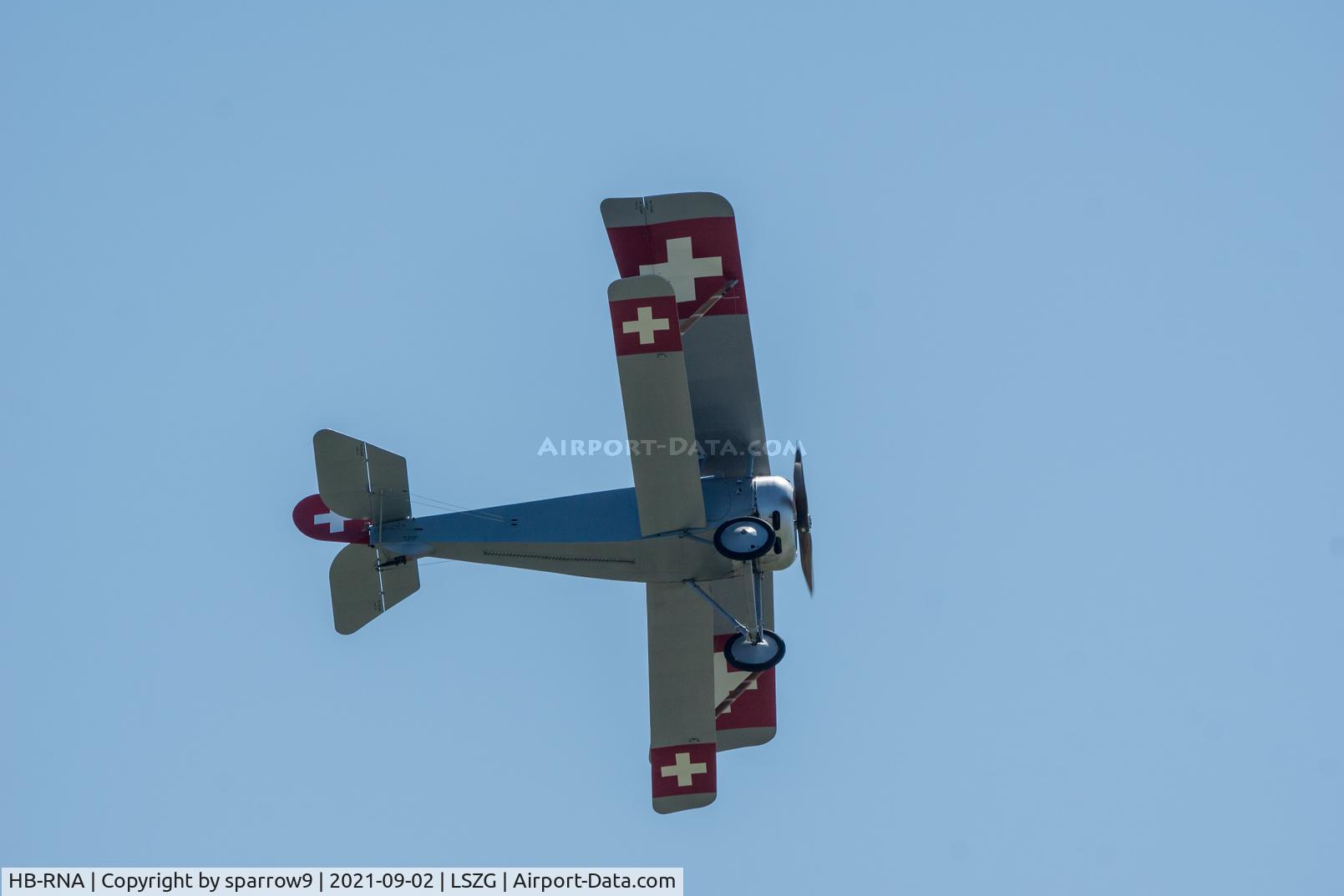 HB-RNA, 2020 Nieuport 23 C-1 Replica C/N 1, First official presentation during the event of 90 years Grenchen Airport