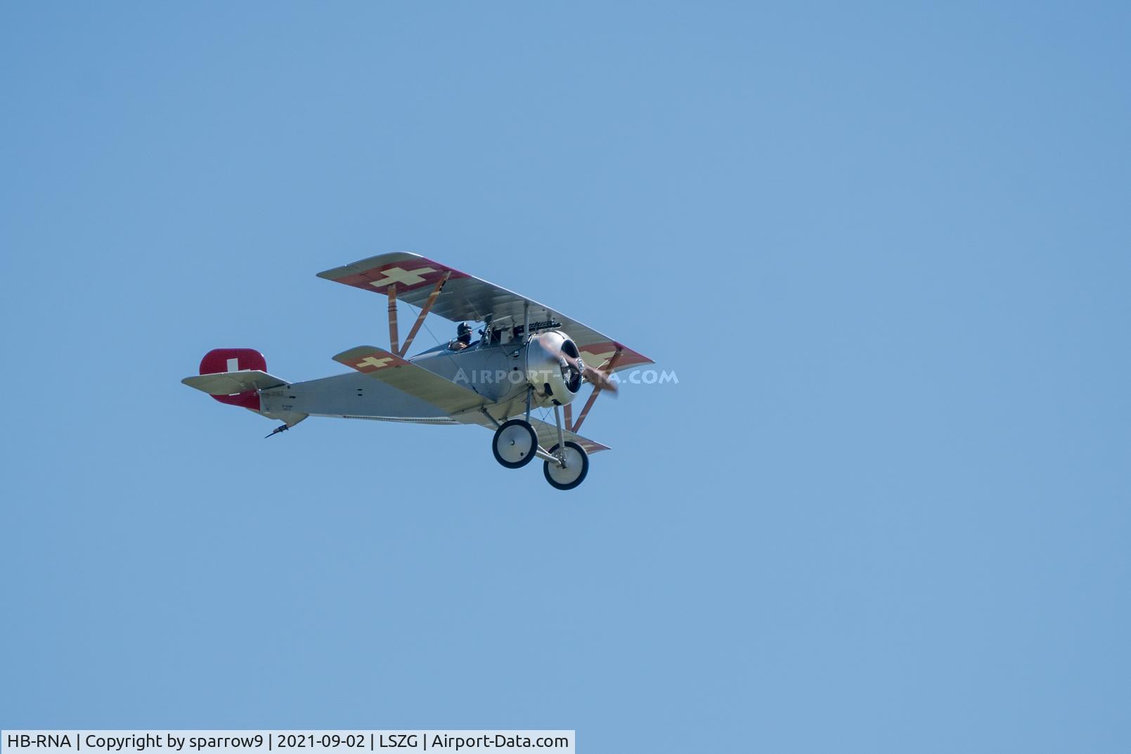 HB-RNA, 2020 Nieuport 23 C-1 Replica C/N 1, First official presentation during the event of 90 years Grenchen Airport