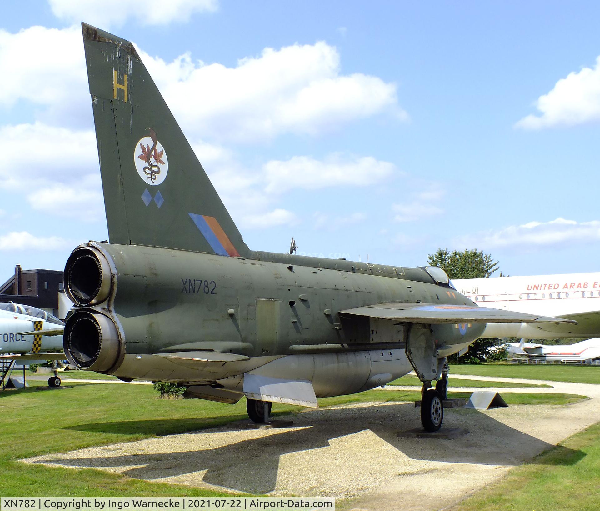 XN782, 1962 English Electric Lightning F.2A C/N 95135, English Electric (BAC) Lightning F2A at the Flugausstellung P. Junior, Hermeskeil