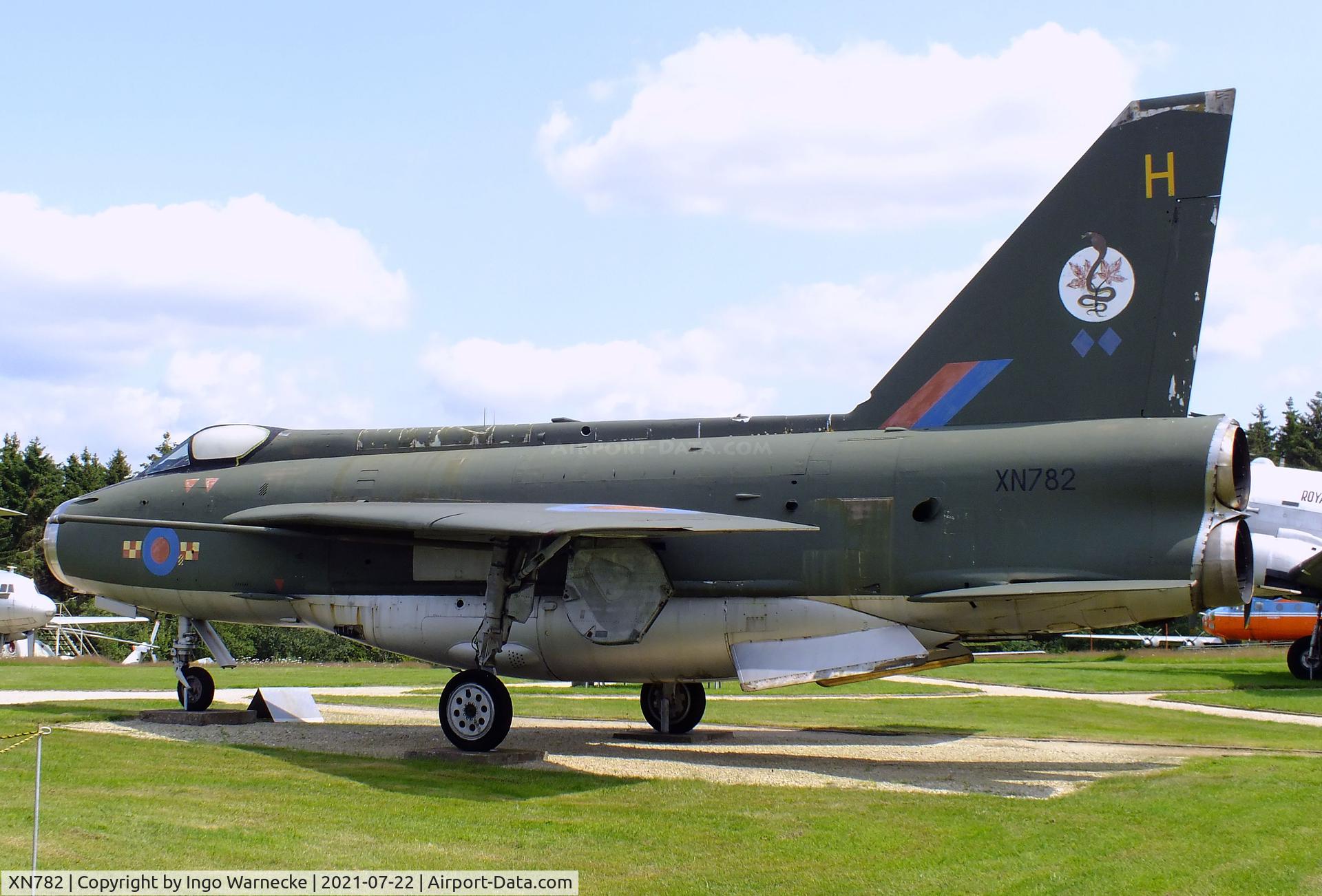 XN782, 1962 English Electric Lightning F.2A C/N 95135, English Electric (BAC) Lightning F2A at the Flugausstellung P. Junior, Hermeskeil