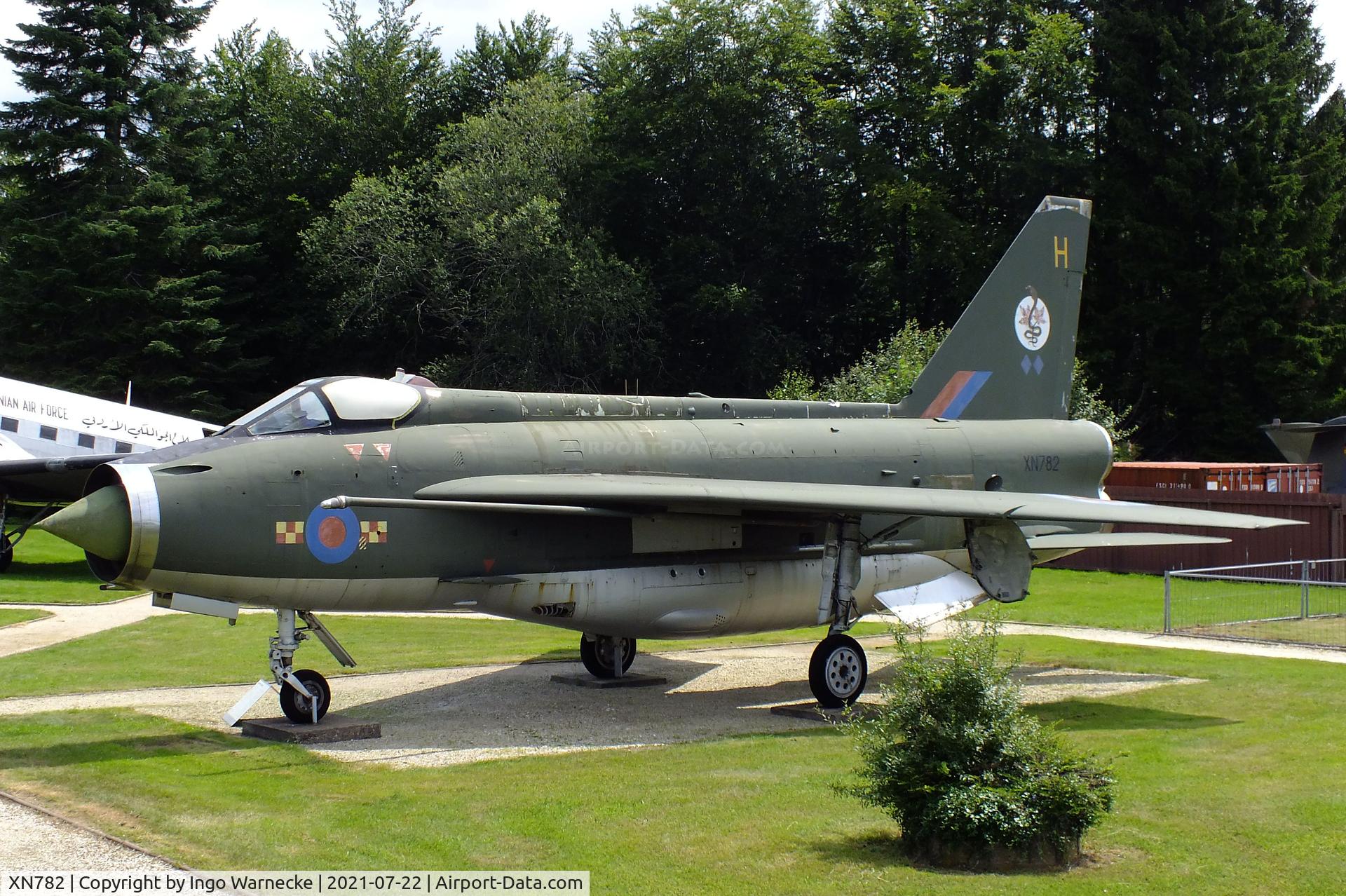 XN782, 1962 English Electric Lightning F.2A C/N 95135, English Electric (BAC) Lightning F2A at the Flugausstellung P. Junior, Hermeskeil